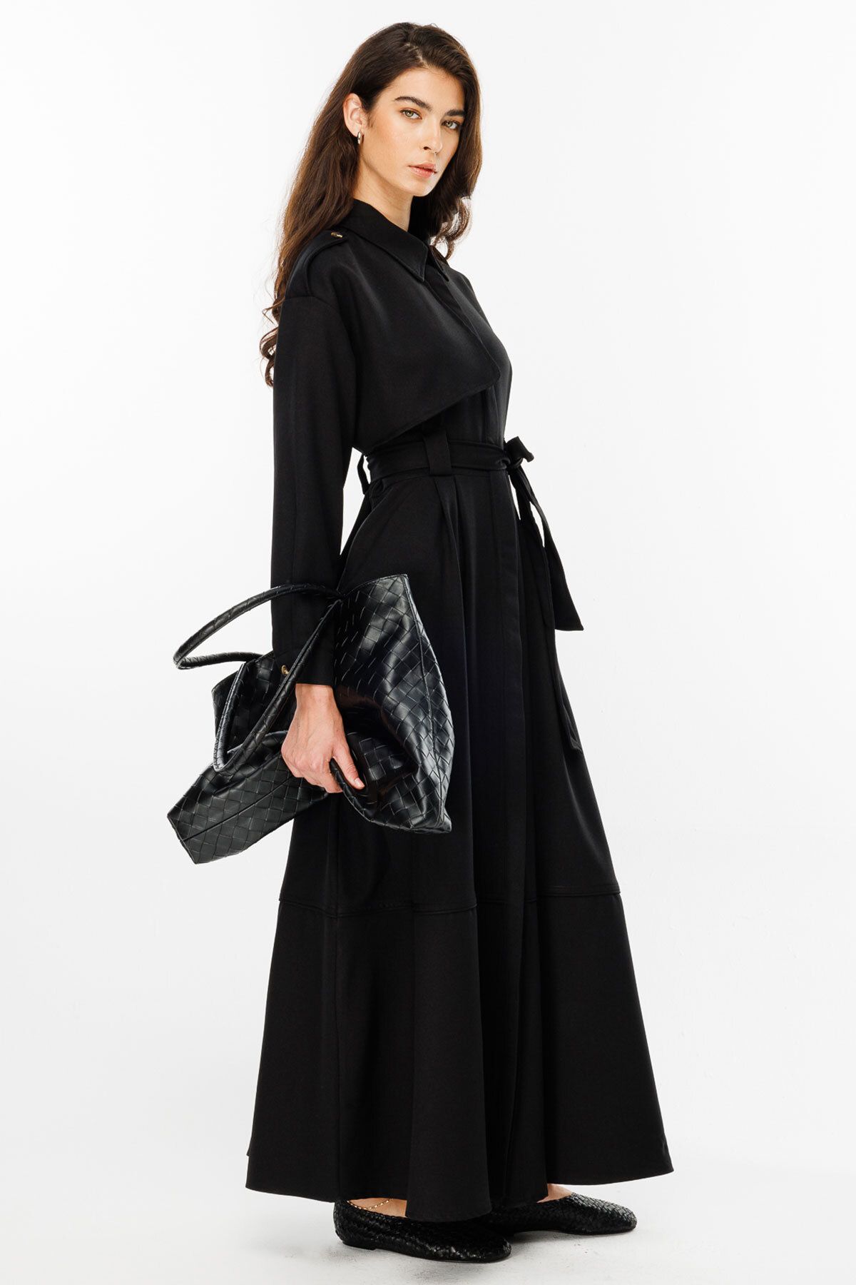 Hooopstore-Premium Trench Black Dress 5