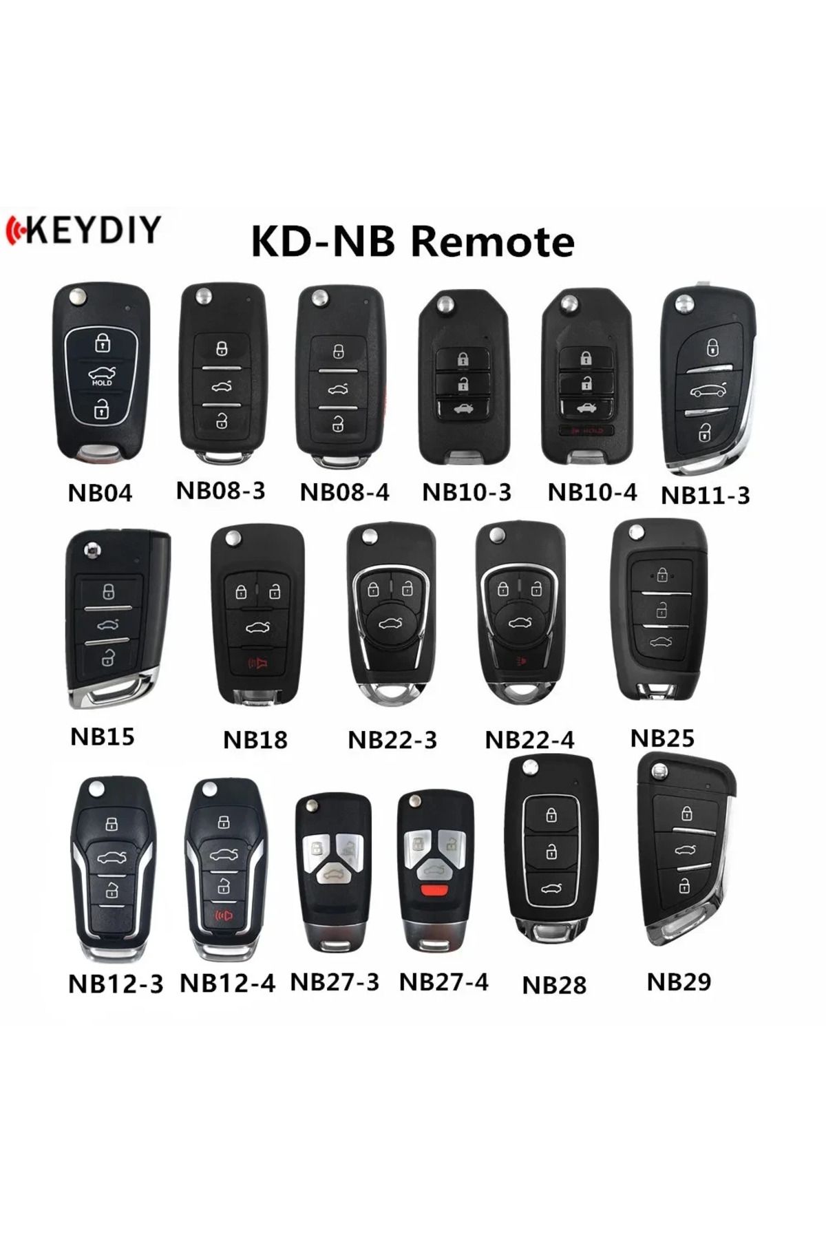 Choice-1pcs KEYDIY KD900 Universal Blank Remote Car Key NB27-3/27-4 NB28 NB30 NB33 NB34 For KD MINI/KD-X... 3