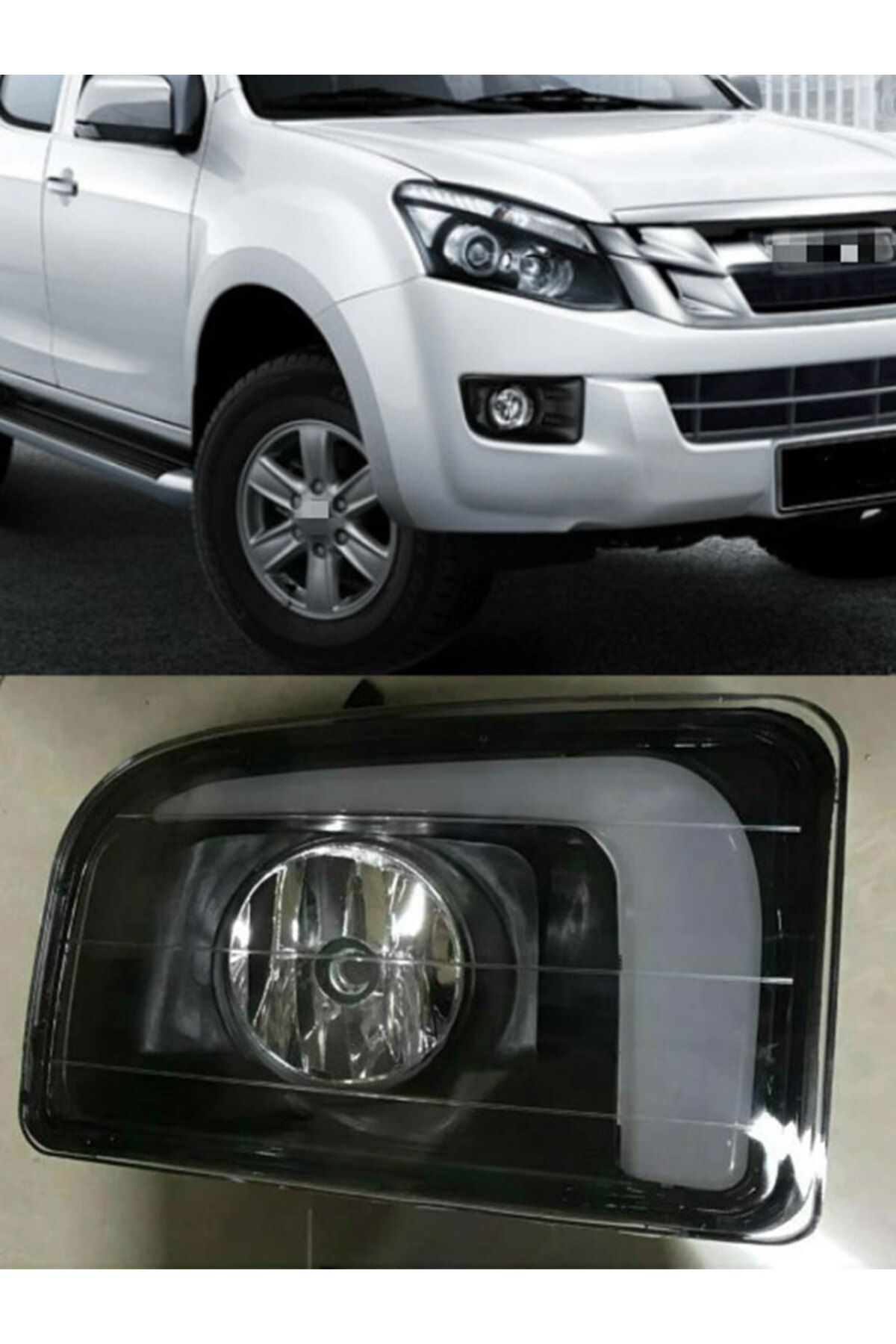 Choice-1 set For ISUZU D-MAX DMAX 2014 2015 LED DRL Daytime Running Lights 12V ABS Fog Lamp Cover with t... 5
