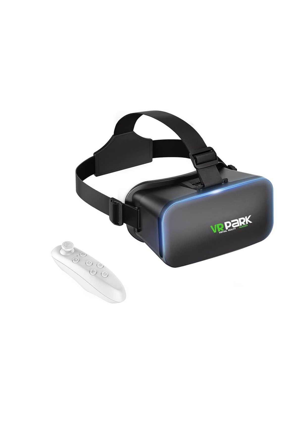 Microcase VRPARK V6 3D Sanal Gerçeklik Gözlüğü + VR Kablosuz Bluetooth Kumanda-AL4748