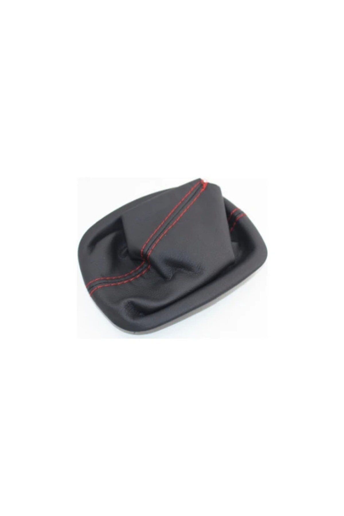 bol bol cesit-Skoda Citigo Compatible Auto,Car Shift Bellow Black Leather Red Stitch 8