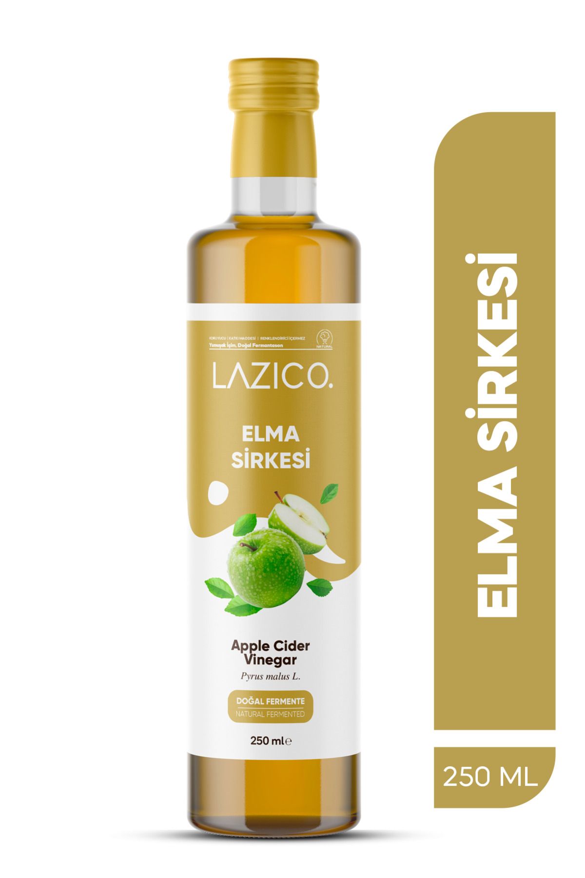 lazico Doğal Fermantasyon Yeşil Elma Sirkesi 250 ml