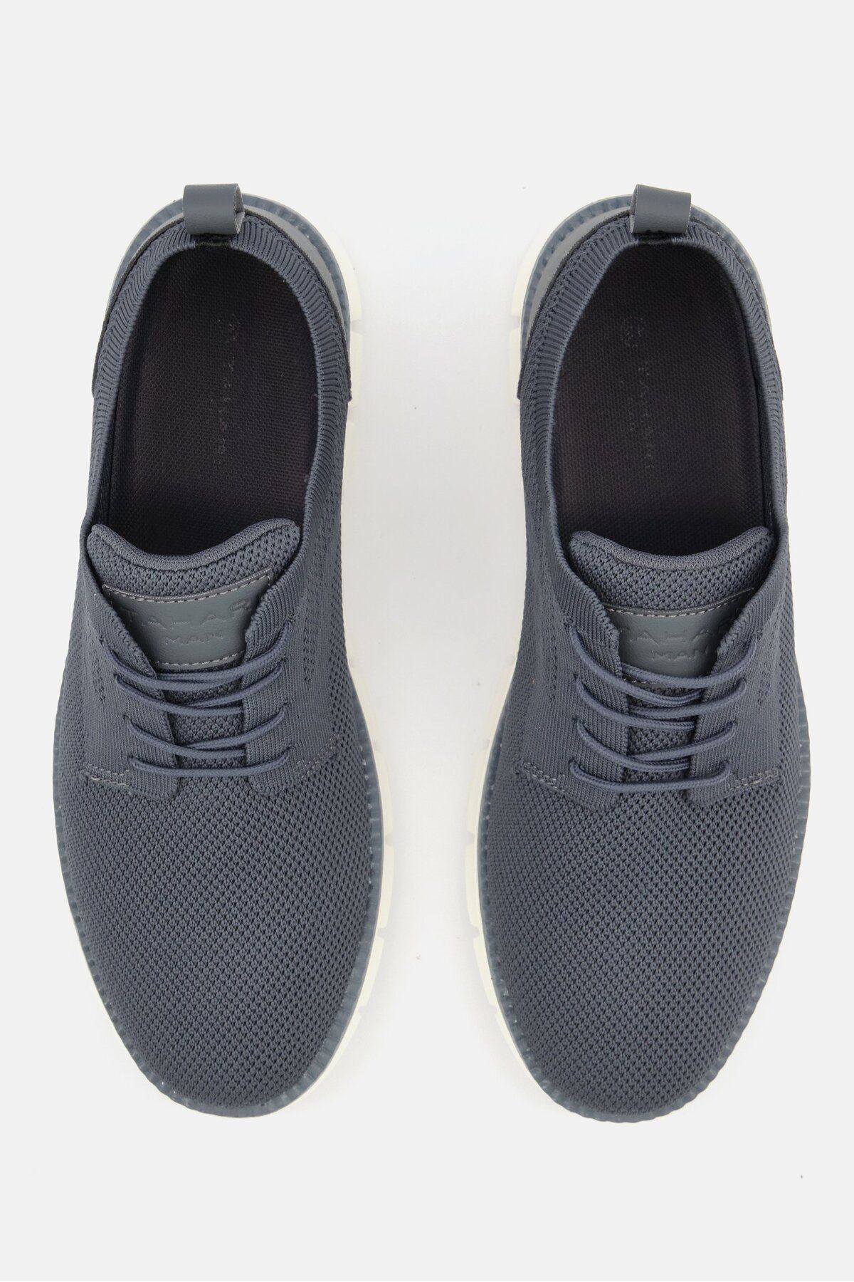 Tahari-Men Textured Lace Up Shoes, Grey 4