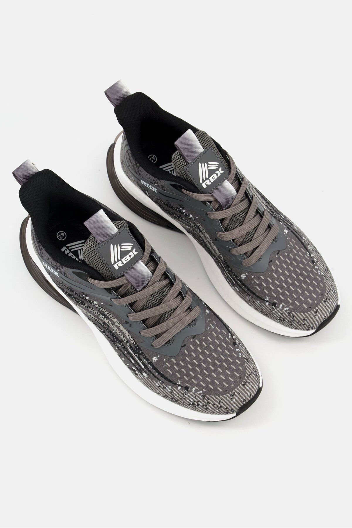 RBX-Men Lace Up Running Shoes, Grey/White 4