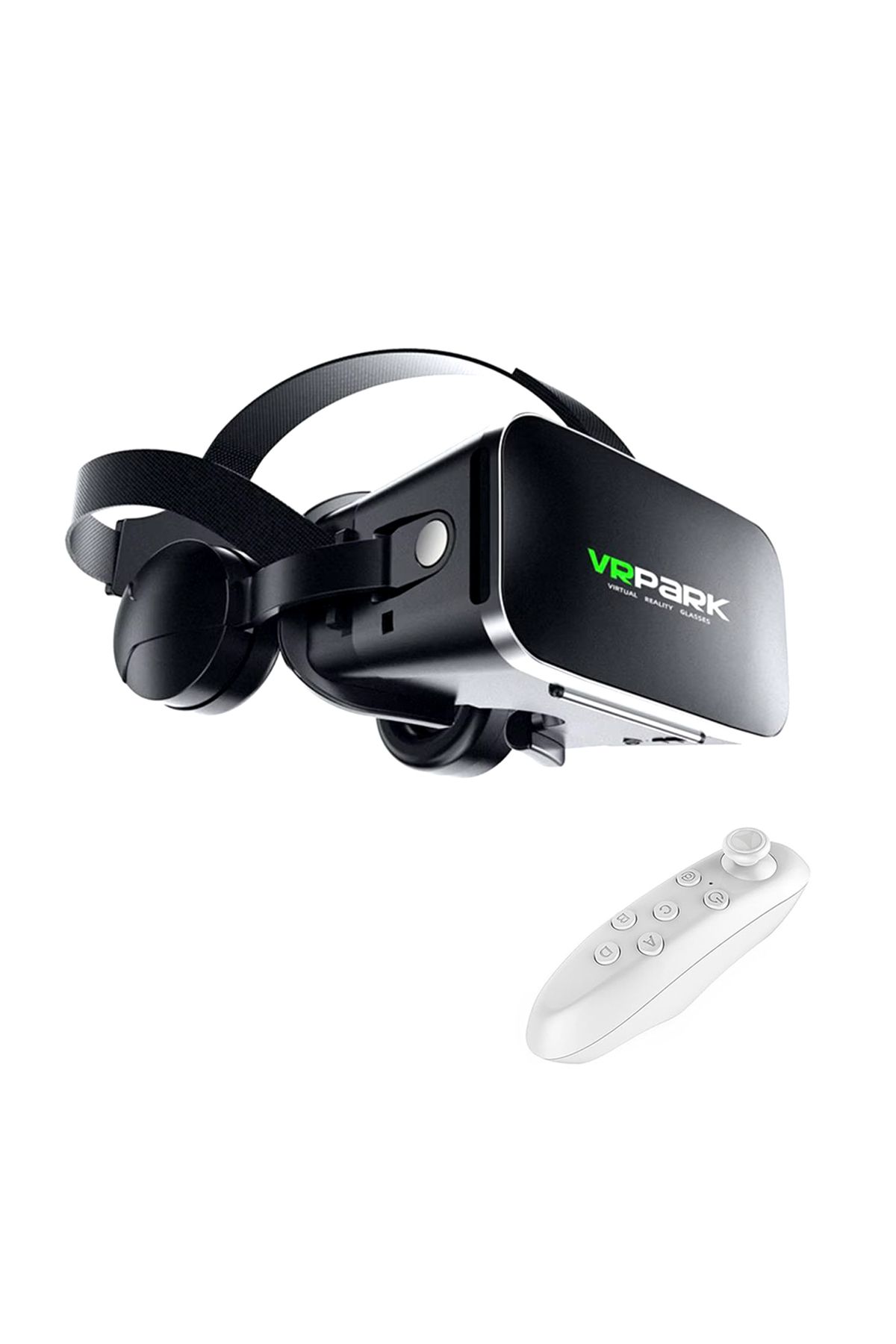 Microcase VRPARK J50 Bluetooth Kulaklıklı 3D Sanal Gerçeklik Gözlüğü+ VR Kablosuz Bluetooth Kumanda-AL4754