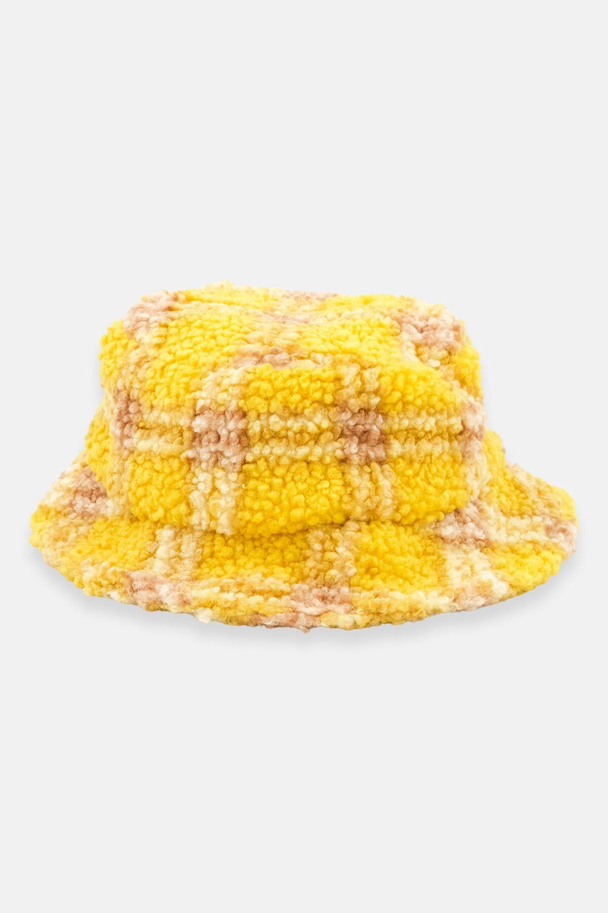 Asos Design-Men Checkered Bucket Hat, Yellow Combo 1