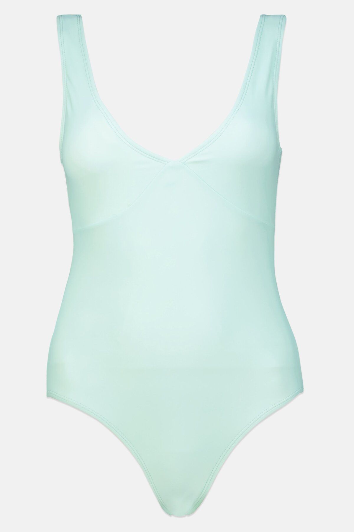 Aeropostale-Women Solid One Piece Swimsuit, Mint Green 1