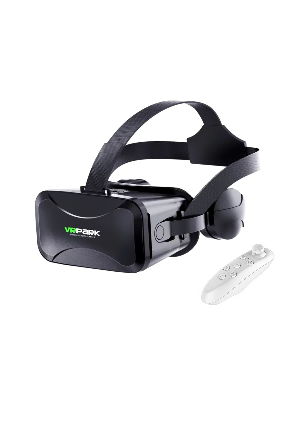 Microcase VRPARK J30 3.5mm Kulaklıklı 3D Sanal Gerçeklik Gözlüğü + VR Kablosuz Bluetooth Kumanda-AL4753