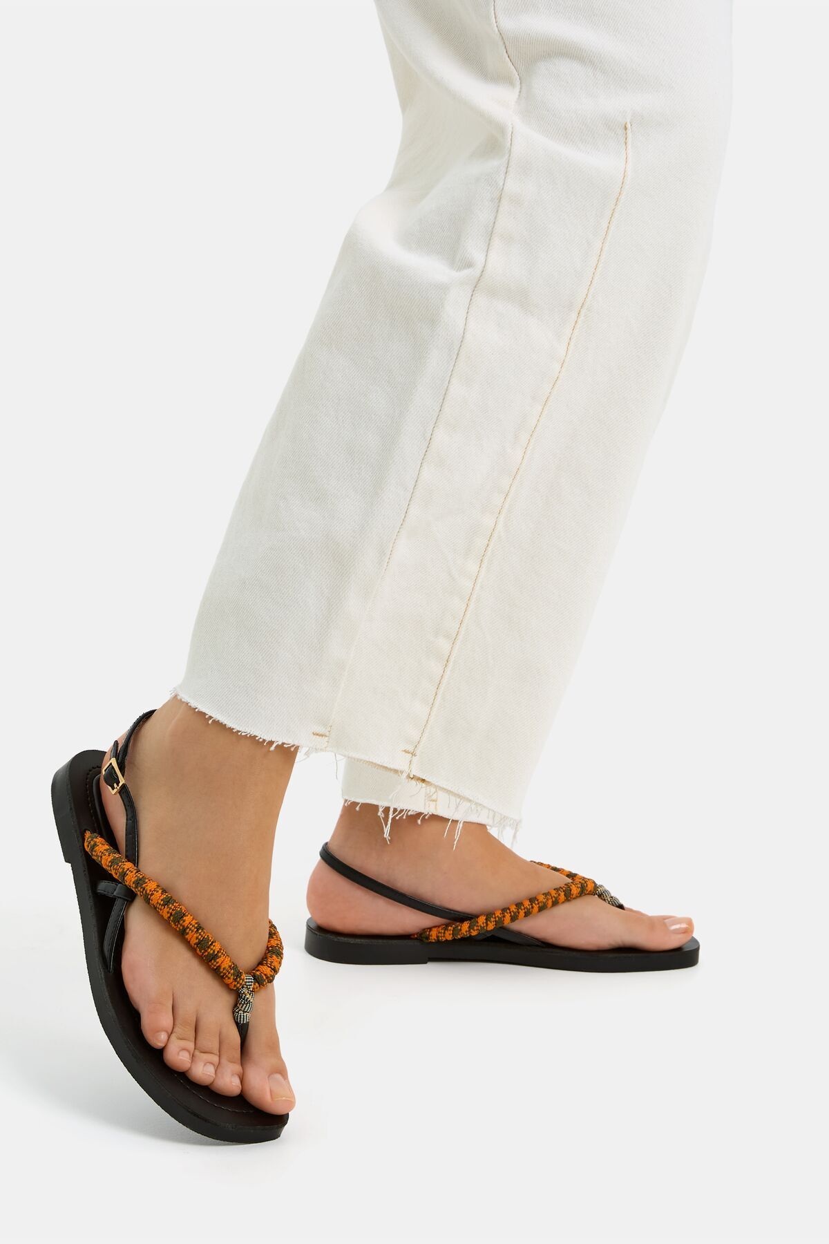 Bershka-Flat rope sandals 2