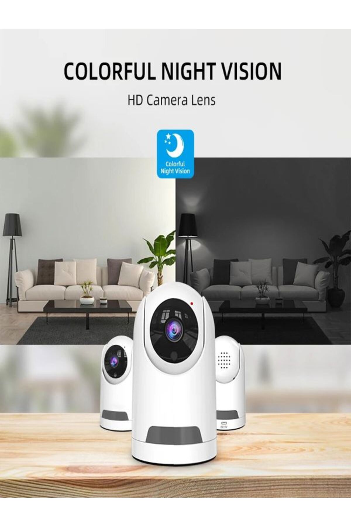 BAYINDIRELEKTRONİK Hareket Algılama & Yüz Tanıma Özellikli Gece Görüş 5MP 1080P IP Kamera Bebek Güvenlik Kamerası fotoğrafı 7 (önizleme)