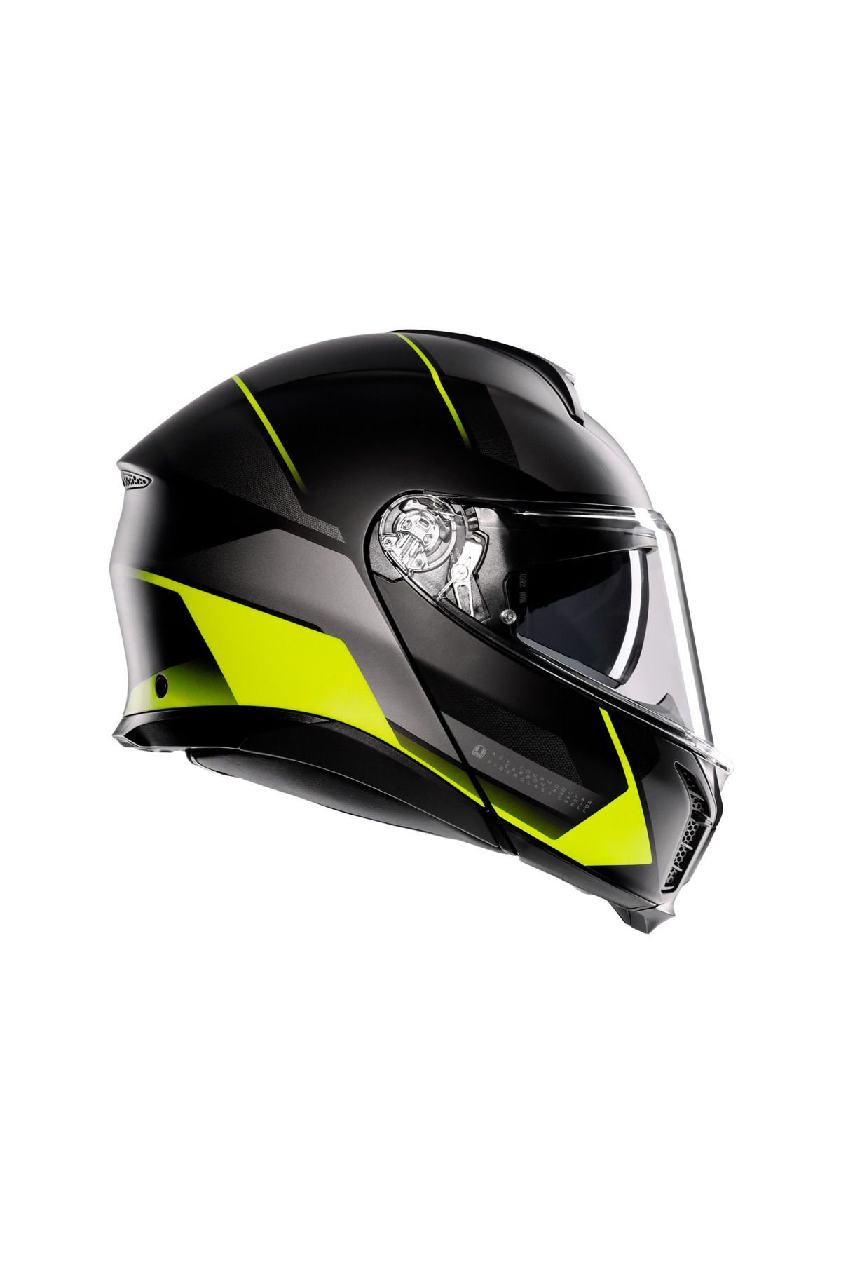 AGV-Tourmodular Mlt Perception - Matt Blk Ylw Fluo, Chin Extension Helmet 2