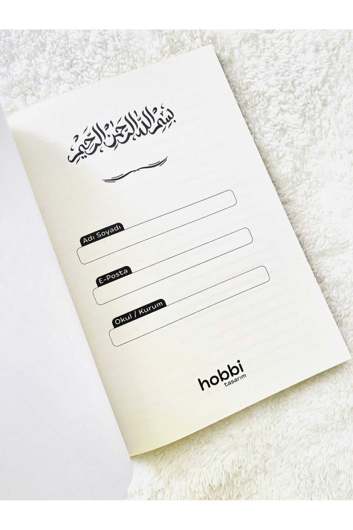 Hobbi Tasarım-Kun Fe Yekun Notebook - Striped 4