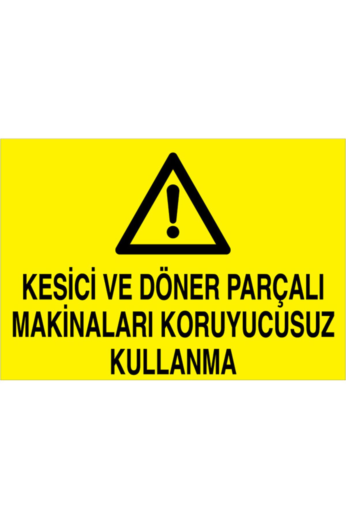Uytab Kesici Ve Döner Parçalı... Uyarı Tabelası - 70x100 Alüminyum Kompozit Panel - M127