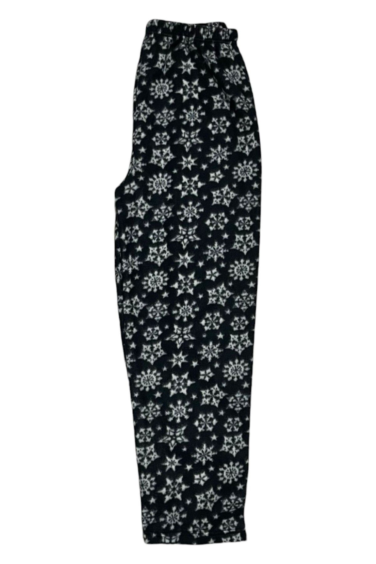 SİERNA Kadın Polar Pijama Altı Beli Lastikli Kışlık srn-004192