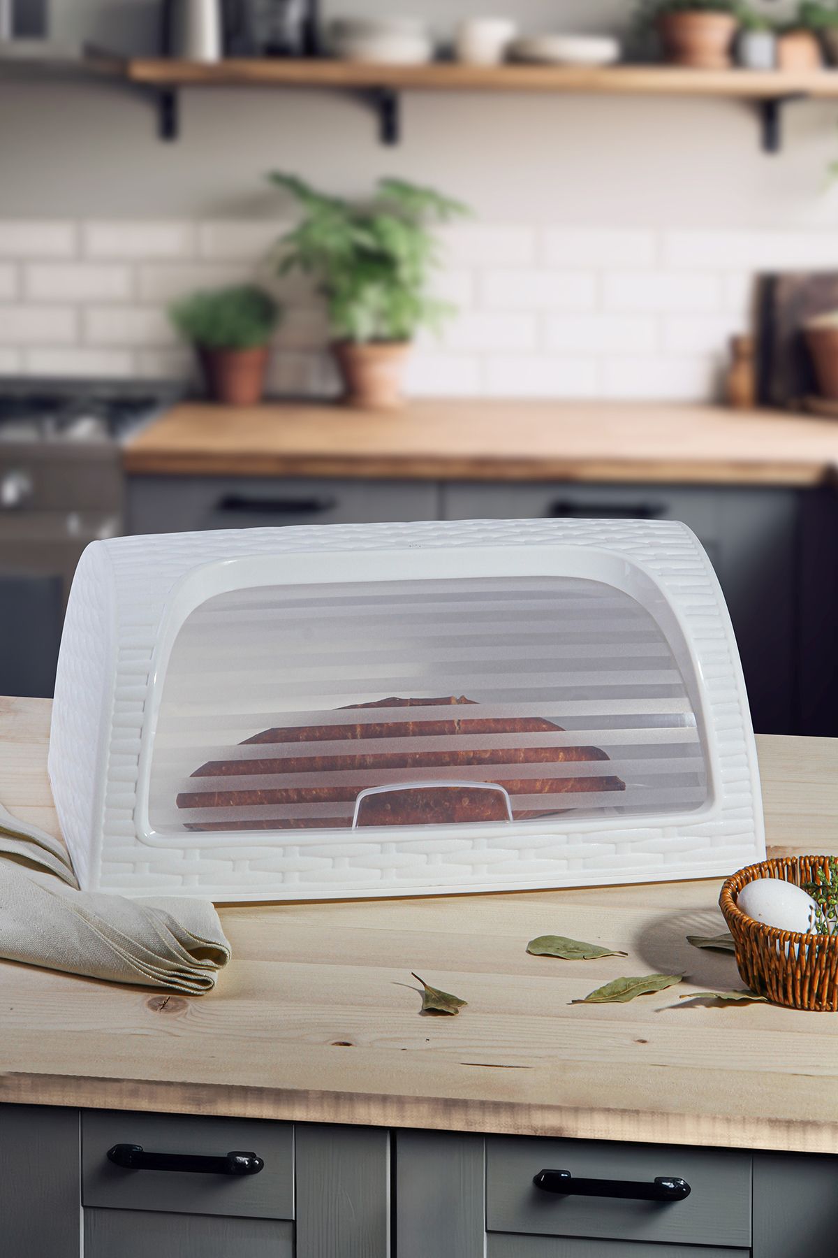 ALP HOME-Bread Storage Box with Lid for Bread Bowl 2