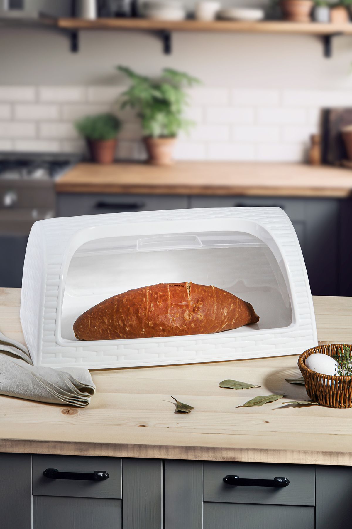 ALP HOME-Bread Storage Box with Lid for Bread Bowl 1