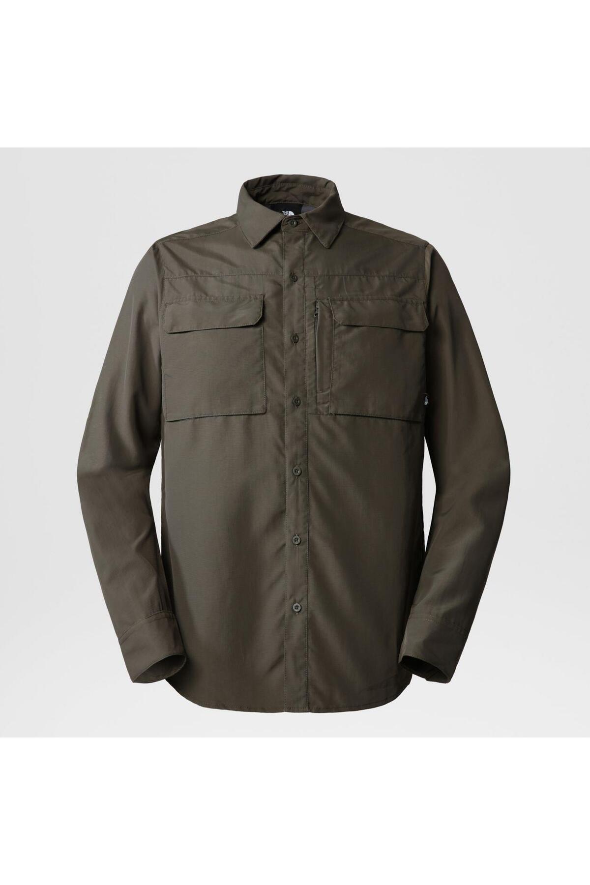 نورث فیس M L/S پیراهن SEQUOIA سبز
