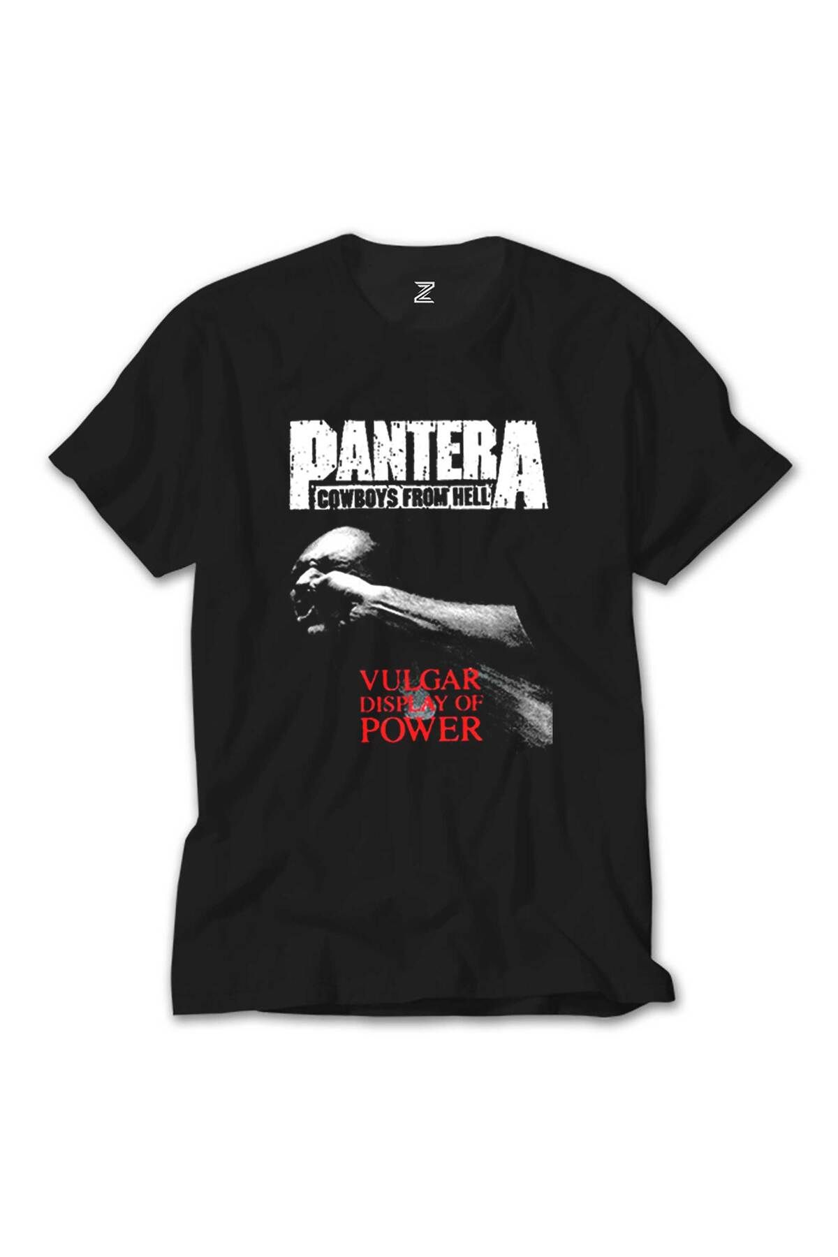 WAKHA Pantera Vulgar Display Of Power Siyah Tişört