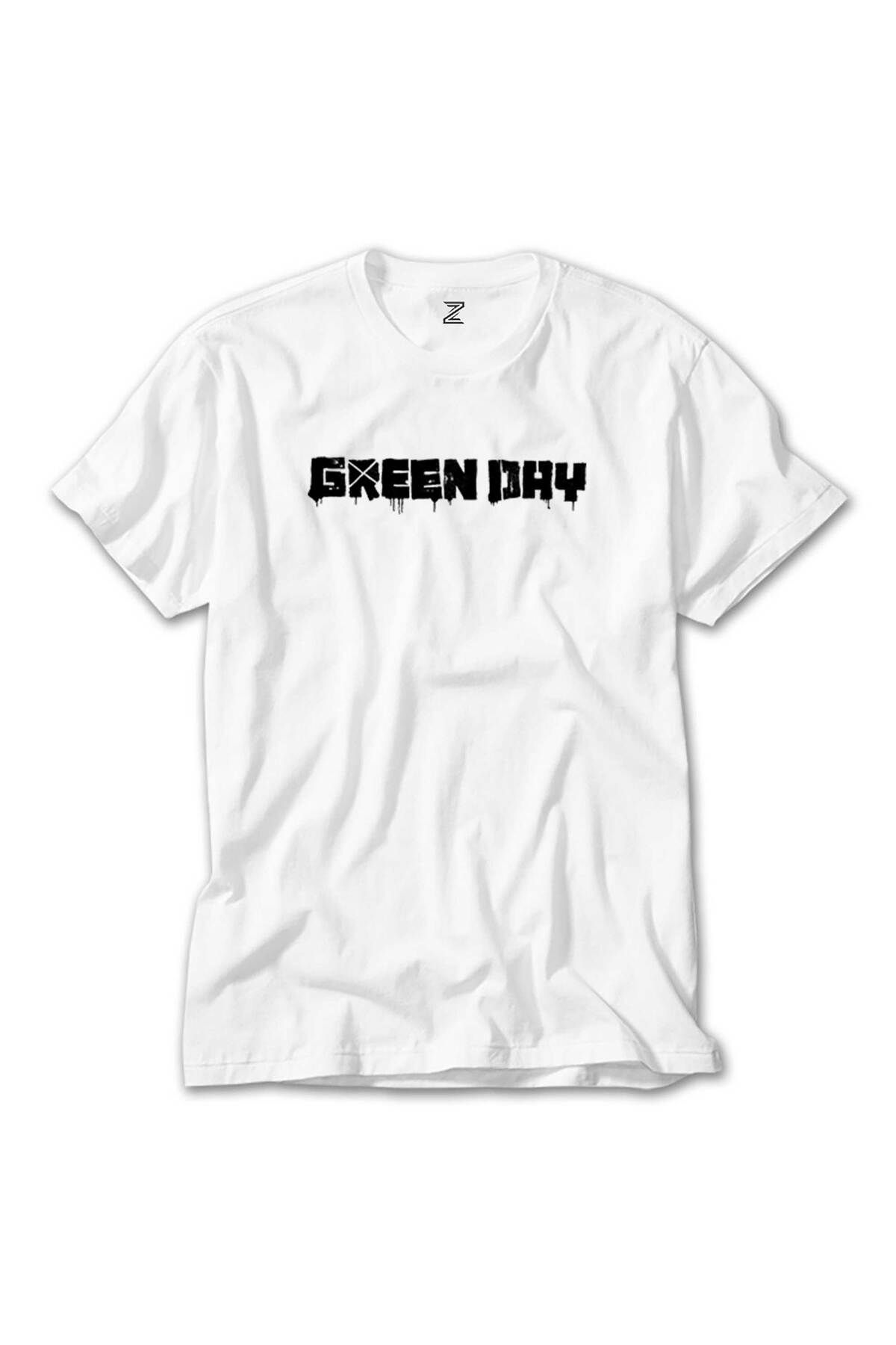 WAKHA Green Day Logo Beyaz Tişört
