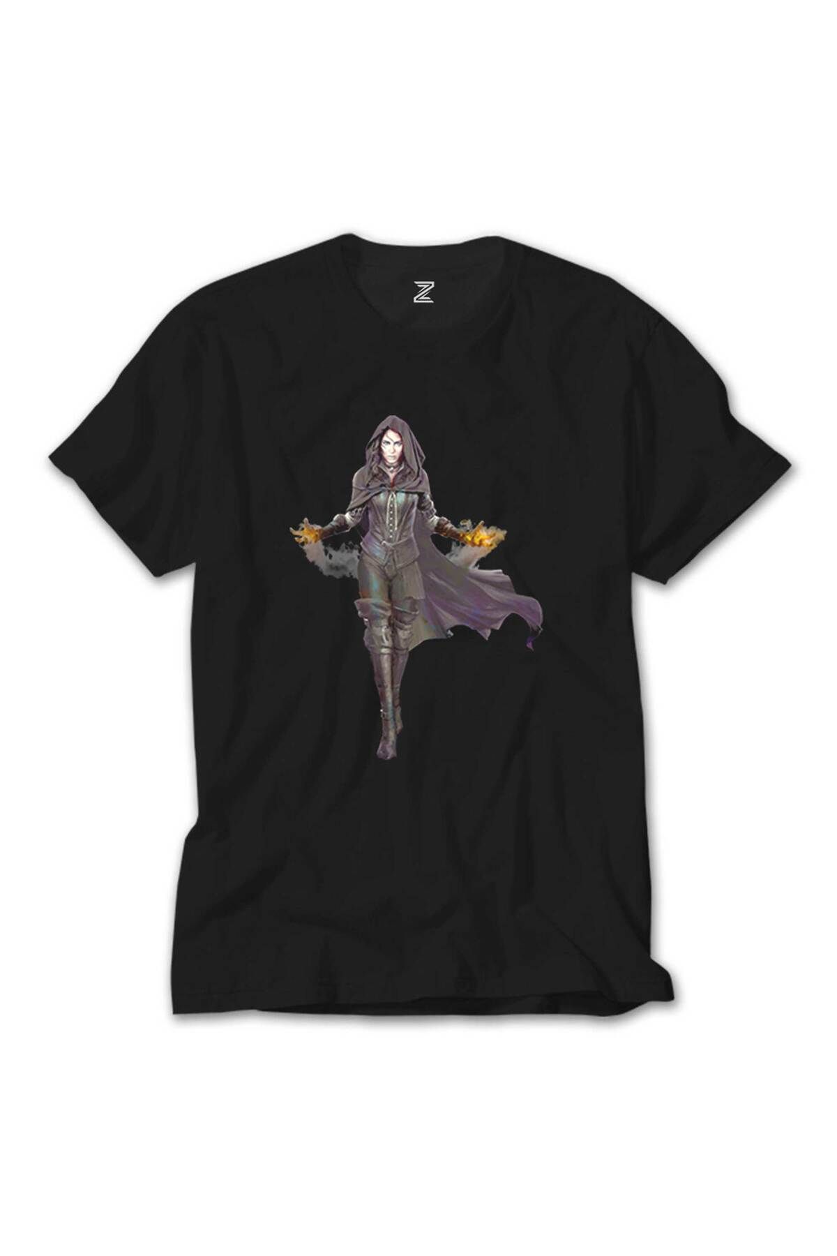 WAKHA The Witcher Yennefer Siyah Tişört