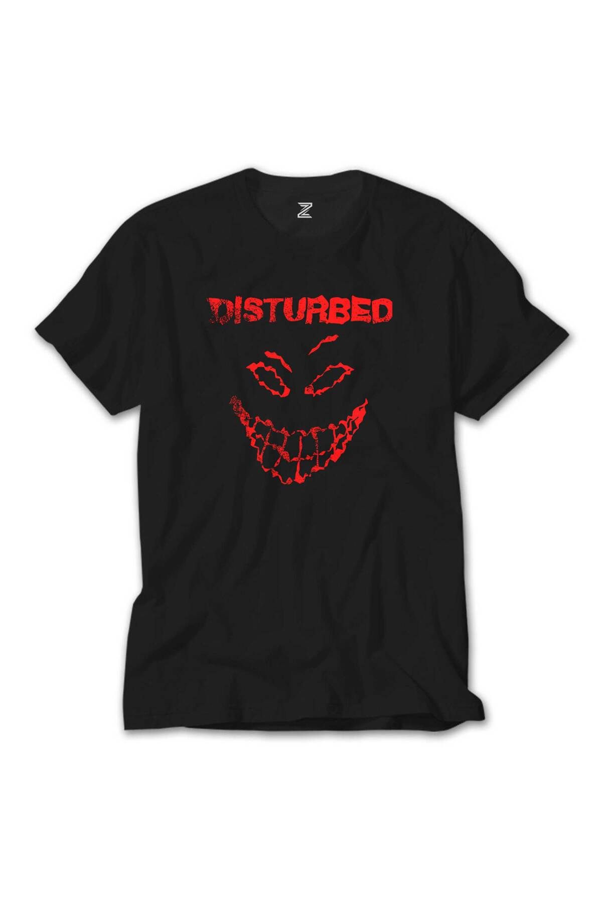 WAKHA Disturbed Logo Essential Siyah Tişört