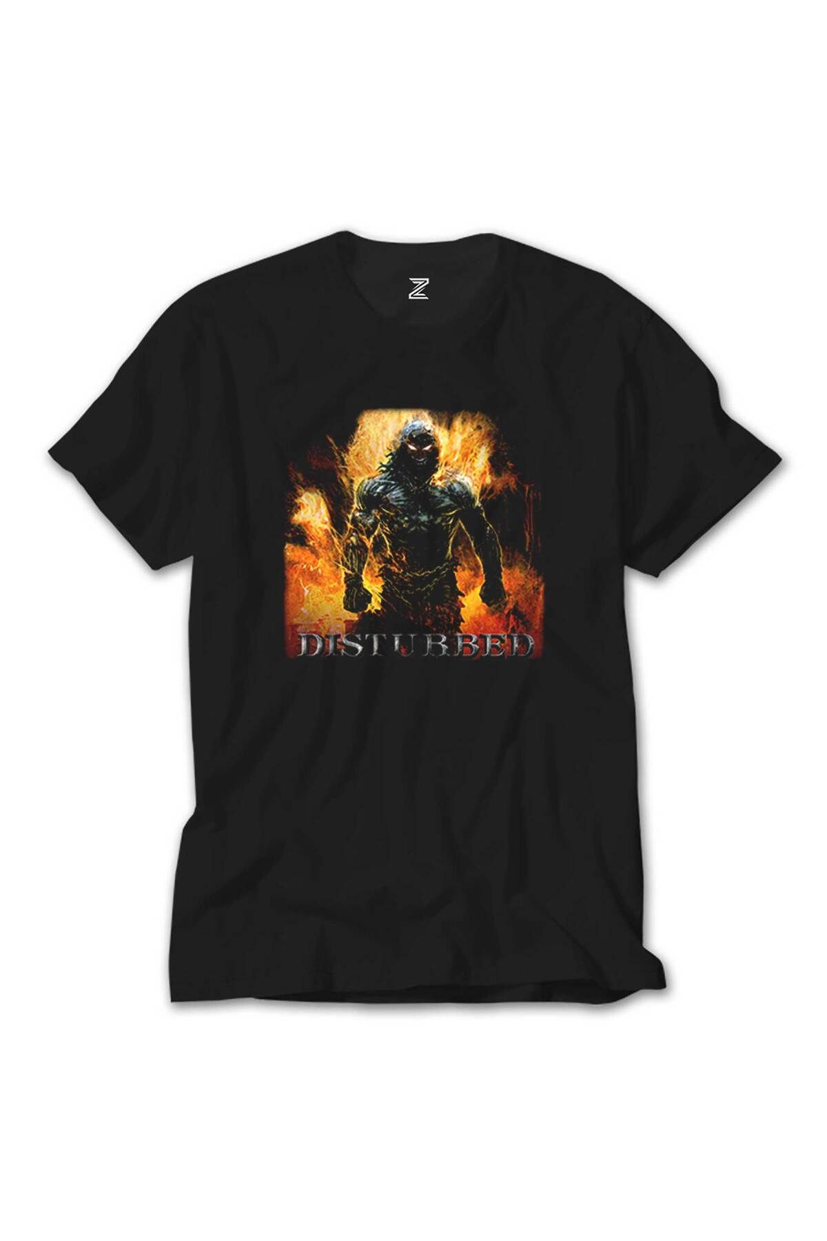 WAKHA Disturbed Indestructible Siyah Tişört