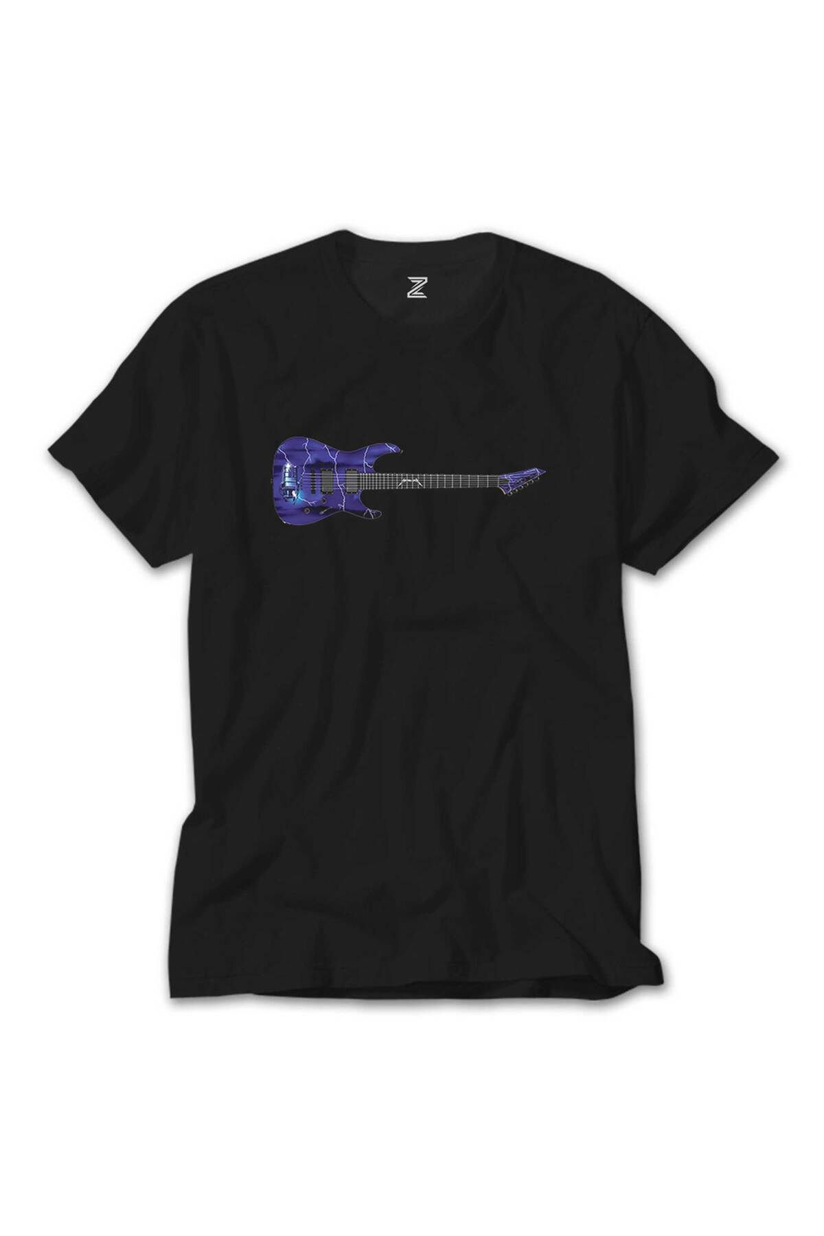 WAKHA Metallica Ride The Lightning Guitar Siyah Tişört