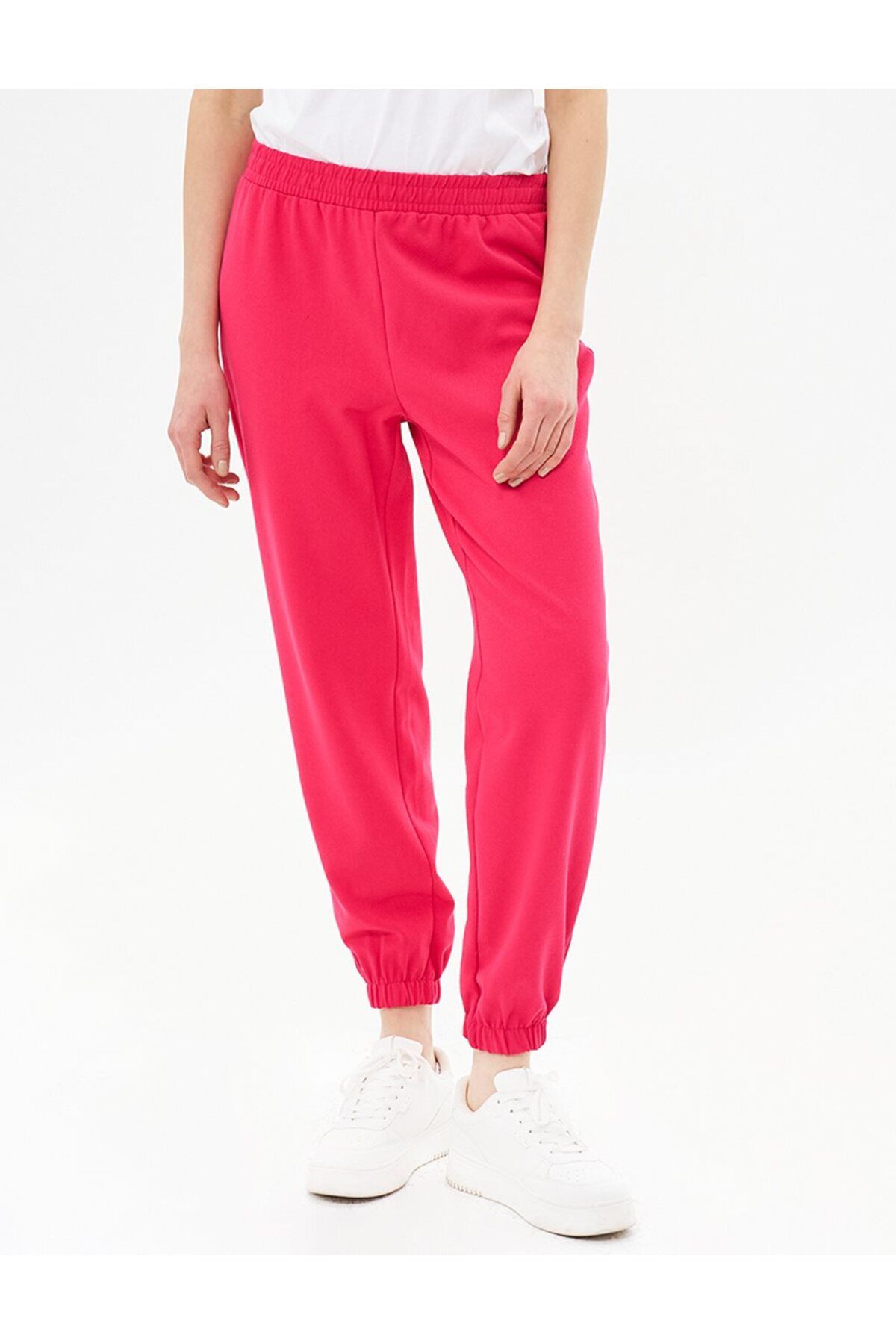 KYR-Fuchsia Textured Jogger Pants - Elastic Waist 4