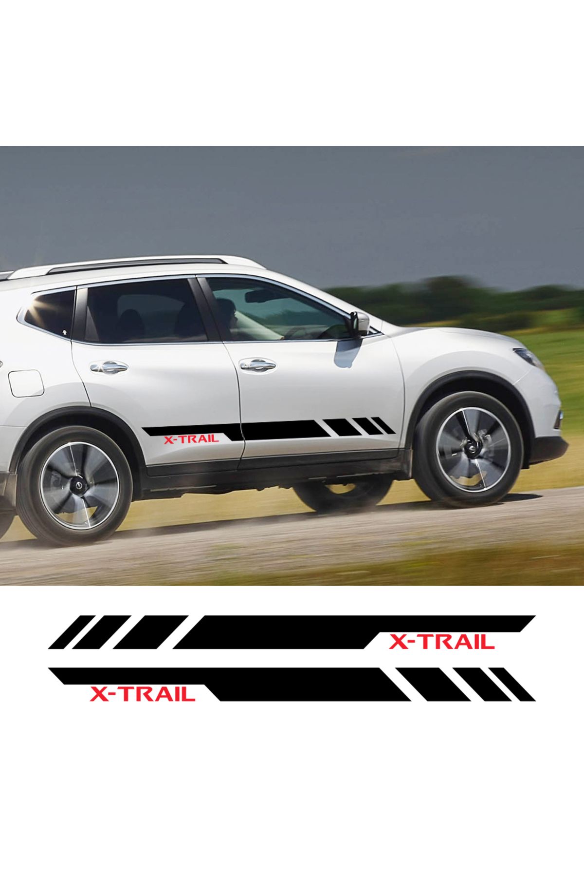 Choice-For Nissan X-trail T30 T31 T32 T33 Auto Tuning Accessories Sport Stripes Styling Car Door Long Si... 8