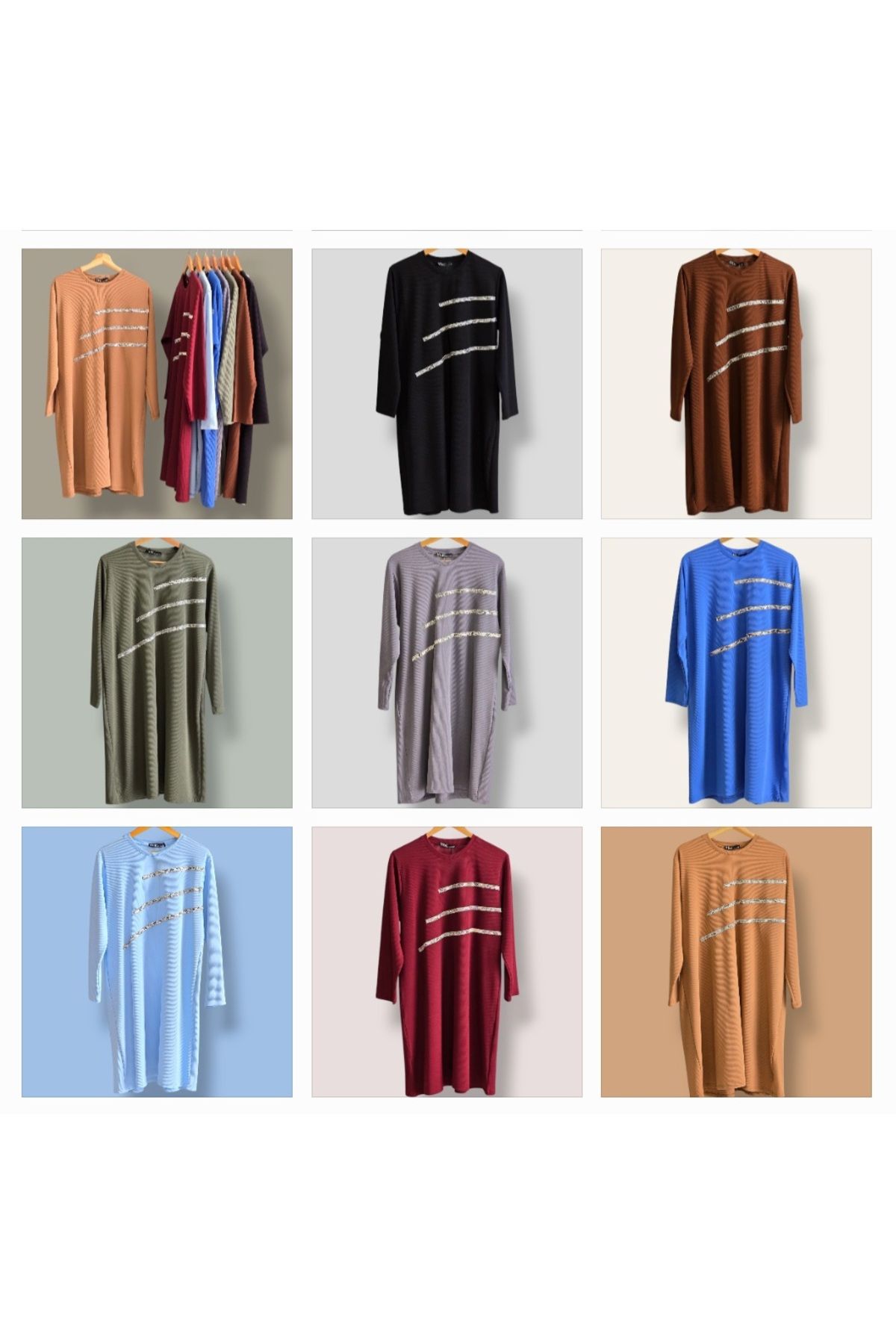 ENDAMIM-Τοπ Tunik Plus Size - Πλεκτό ύφασμα Twirl, Lycra 3