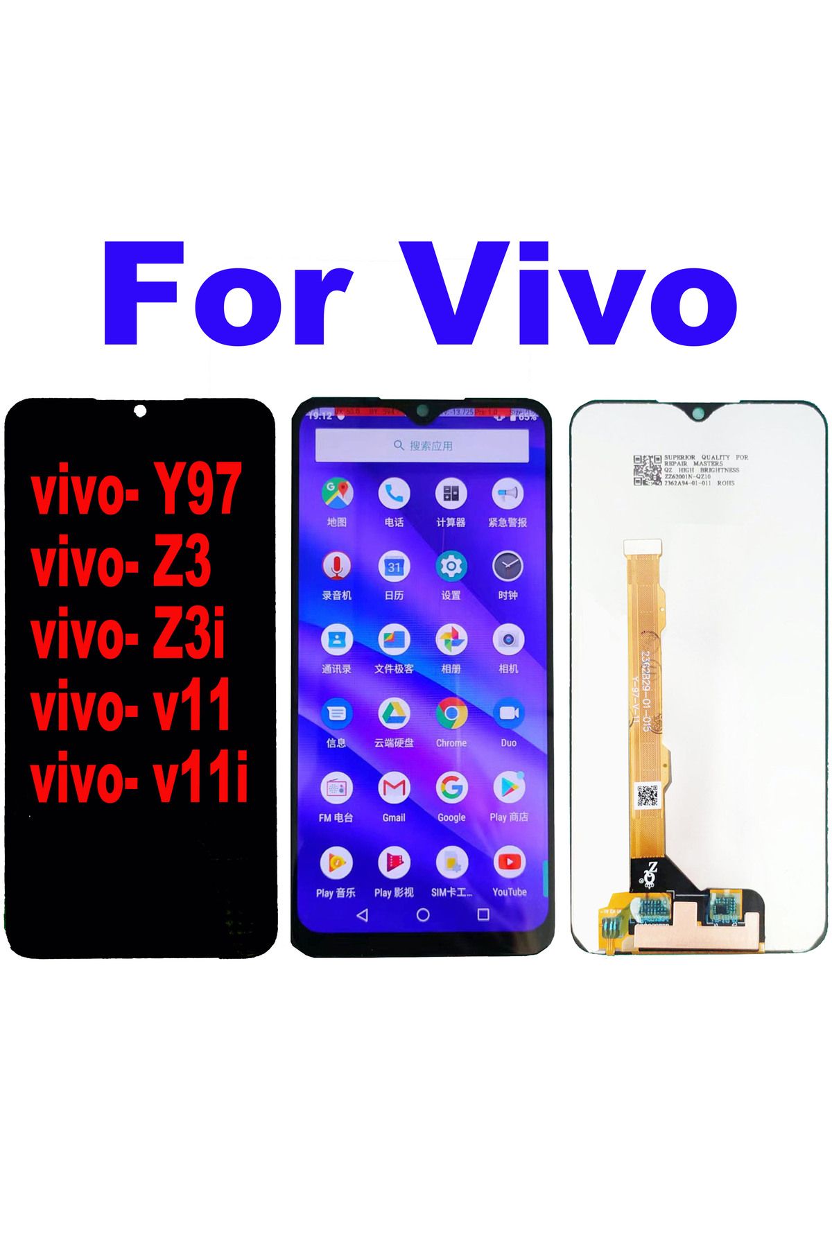 Choice-6.3" Original LCD For VIVO Y97 Z3 Z3i V11 V11i Display Touch Screen With Frame Assembly Replaceme... 8