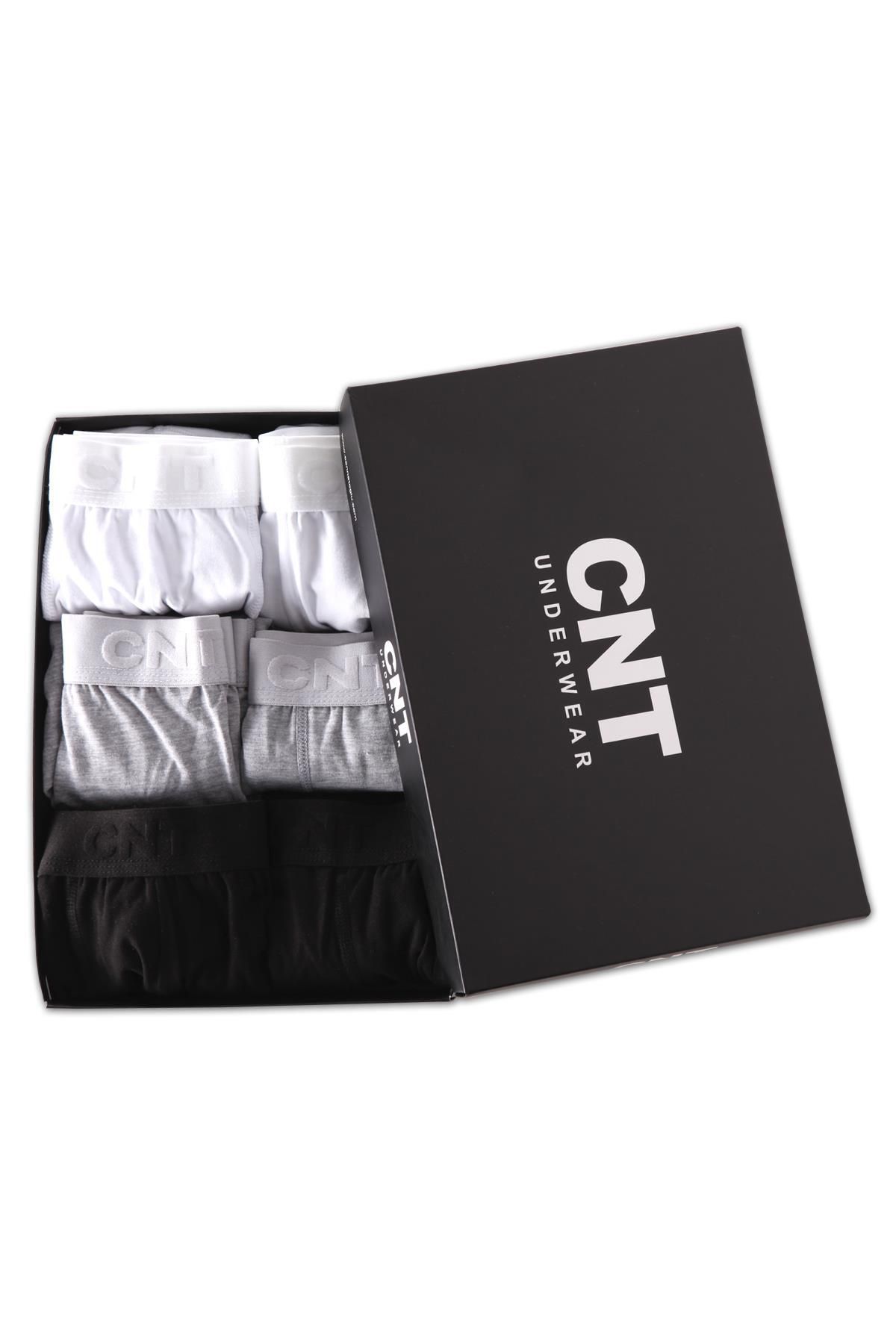 CNT Erkek Boxer Likralı 6'lı Premium Paket