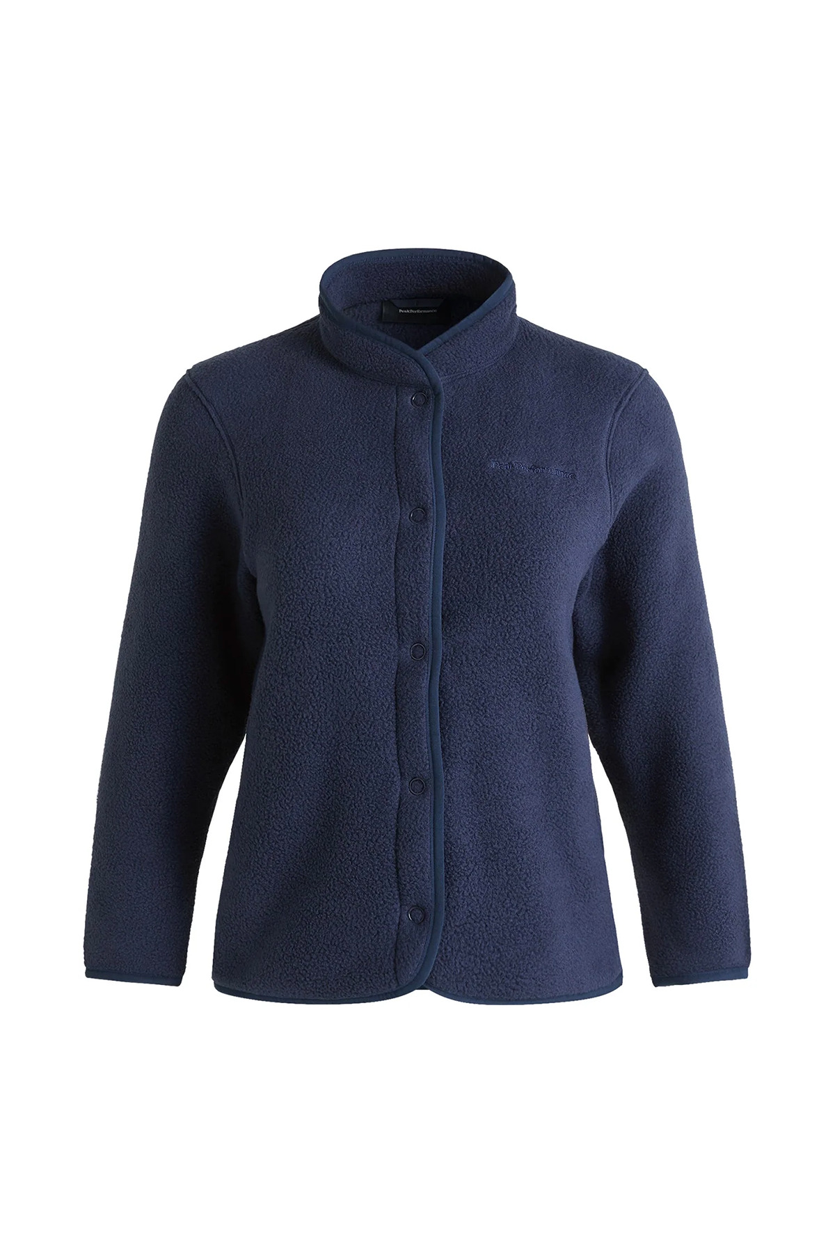 Peak Performance W Fleece Snap Cardigan Kadın Mavi Outdoor Polar