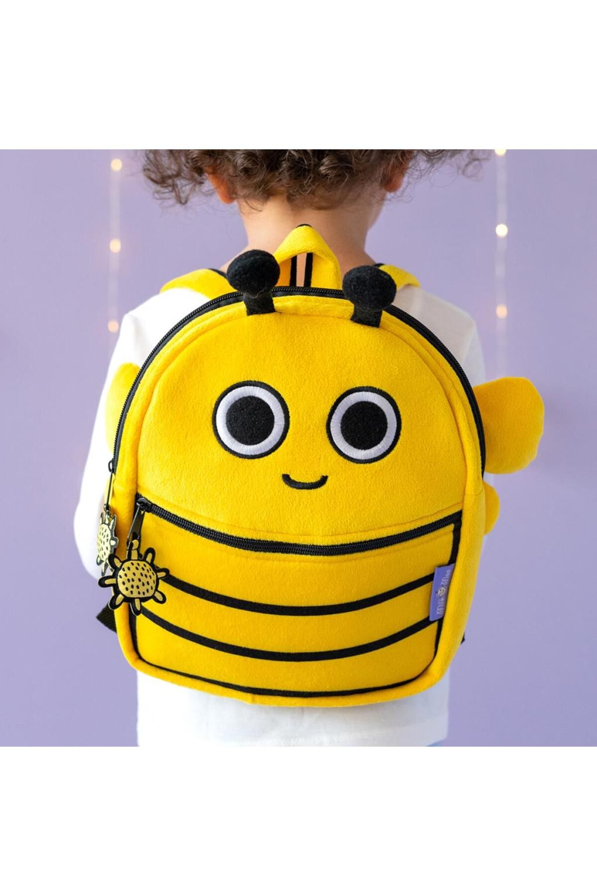 Milk & Moo-Milk&moo Plüsch-Rucksack - Bee Buzz Buzz Design 1