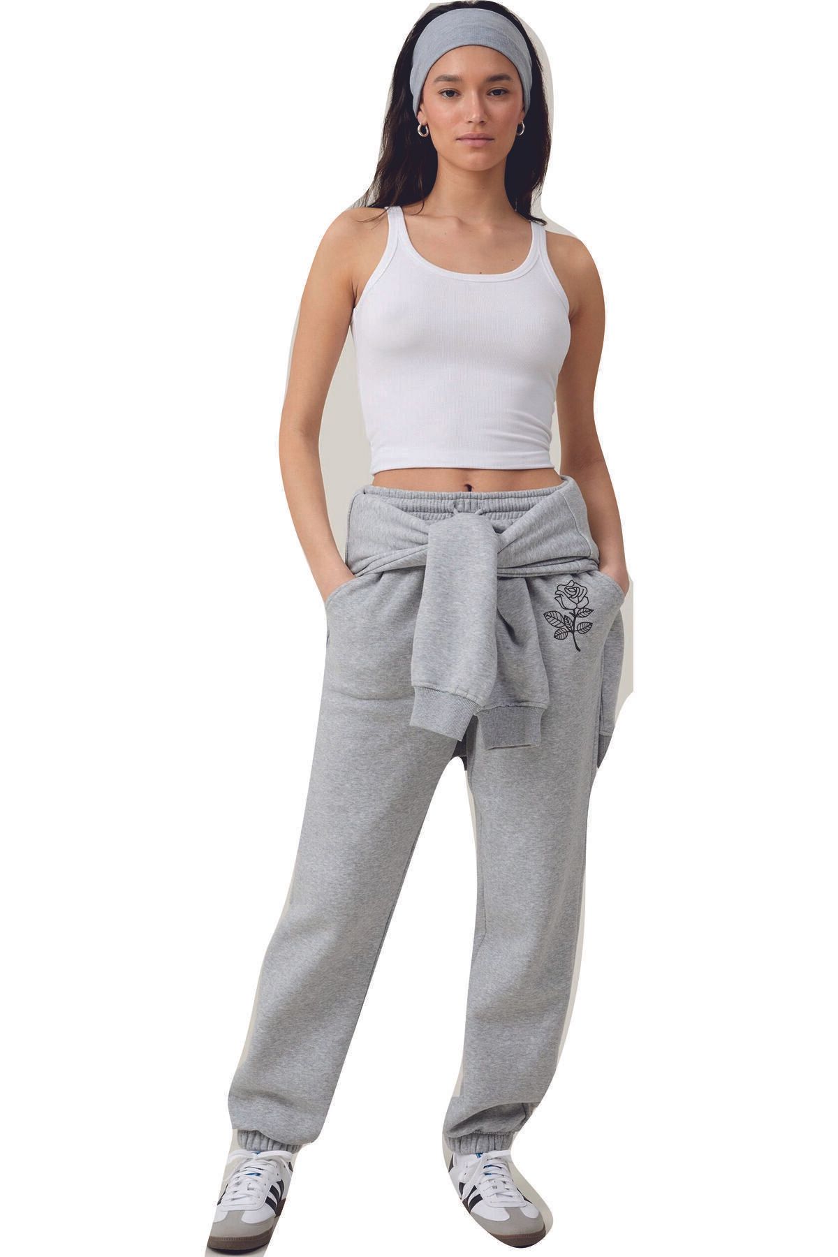 HOFFNUNG Jogger 3 Iplık Çiçek Flower Eşofman Altı
