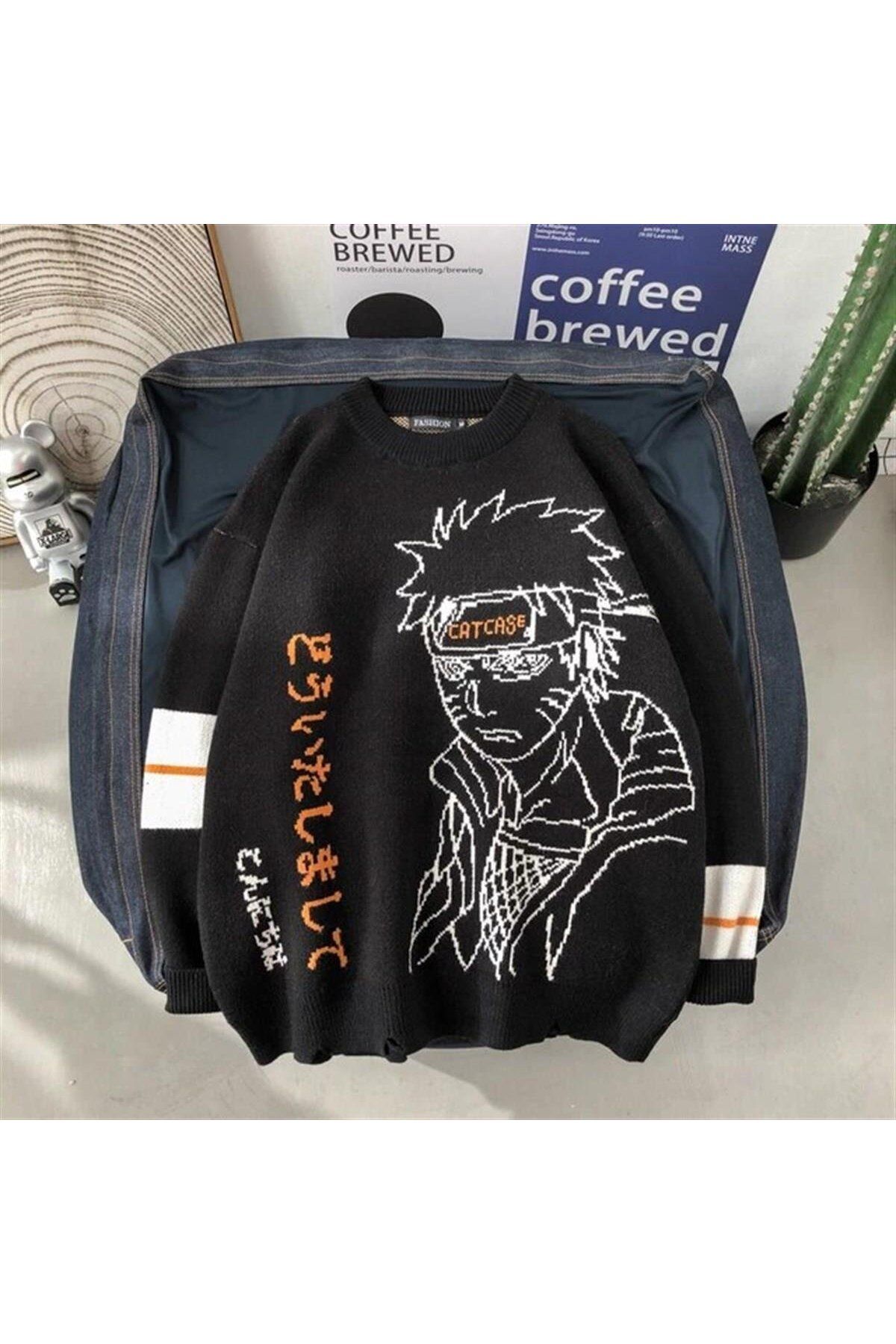 BAREM BUTİK Barem Butik  Anime Naruto Cosplay Unisex Oversize Kazak