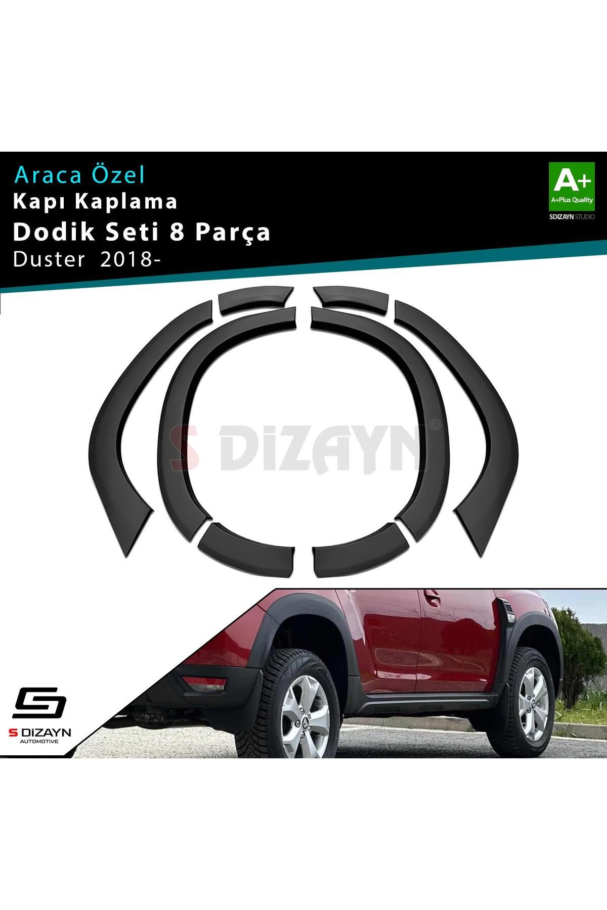 S Dizayn S-dizayn Dacia Duster 2 Çamurluk Kaplaması Dodik Seti 8 Prç 2018-2023 A Kalite