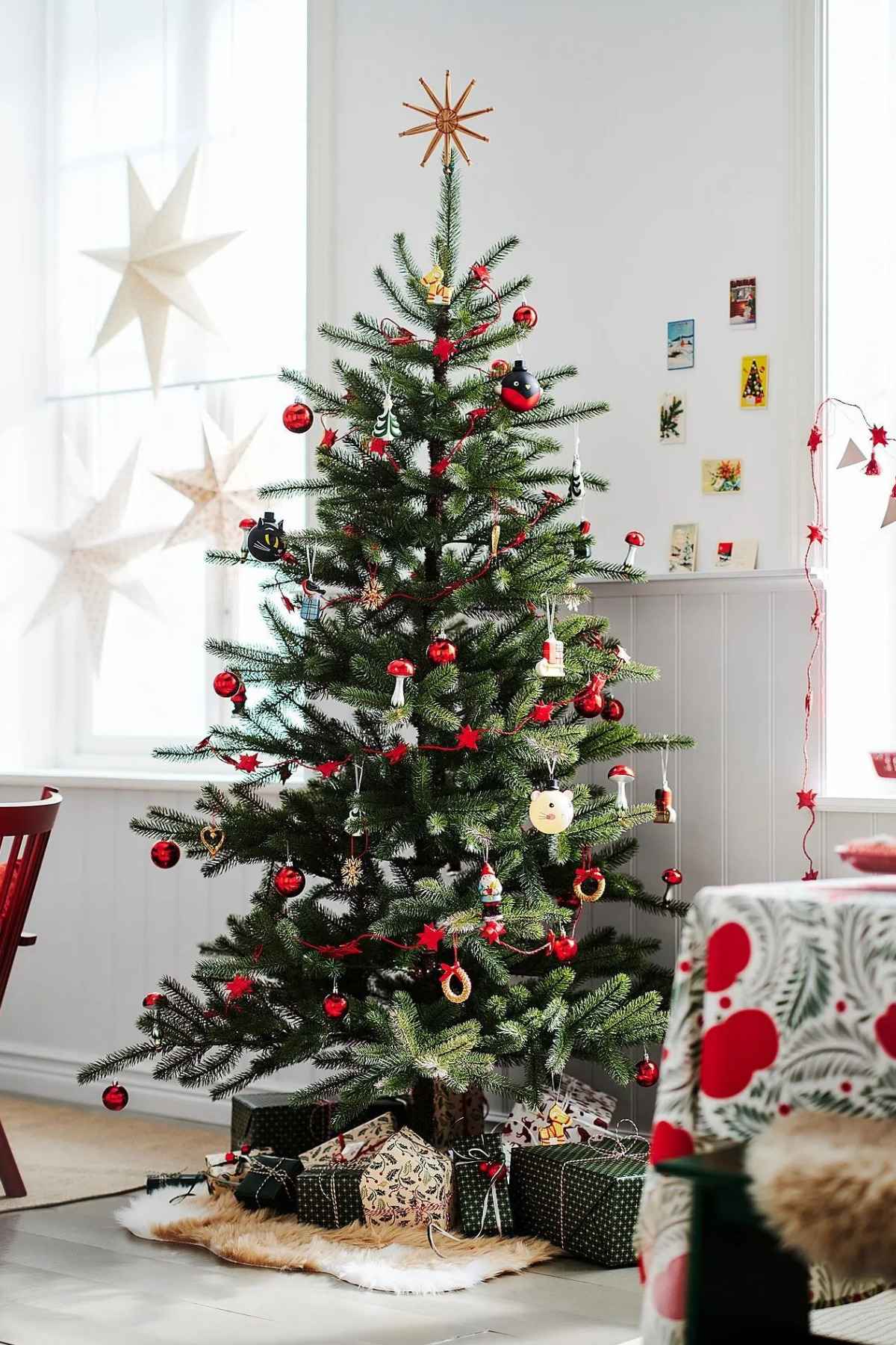 IKEA-Vinterfint 4Pcs Multicolor Christmas Pine Tree Ornament 2
