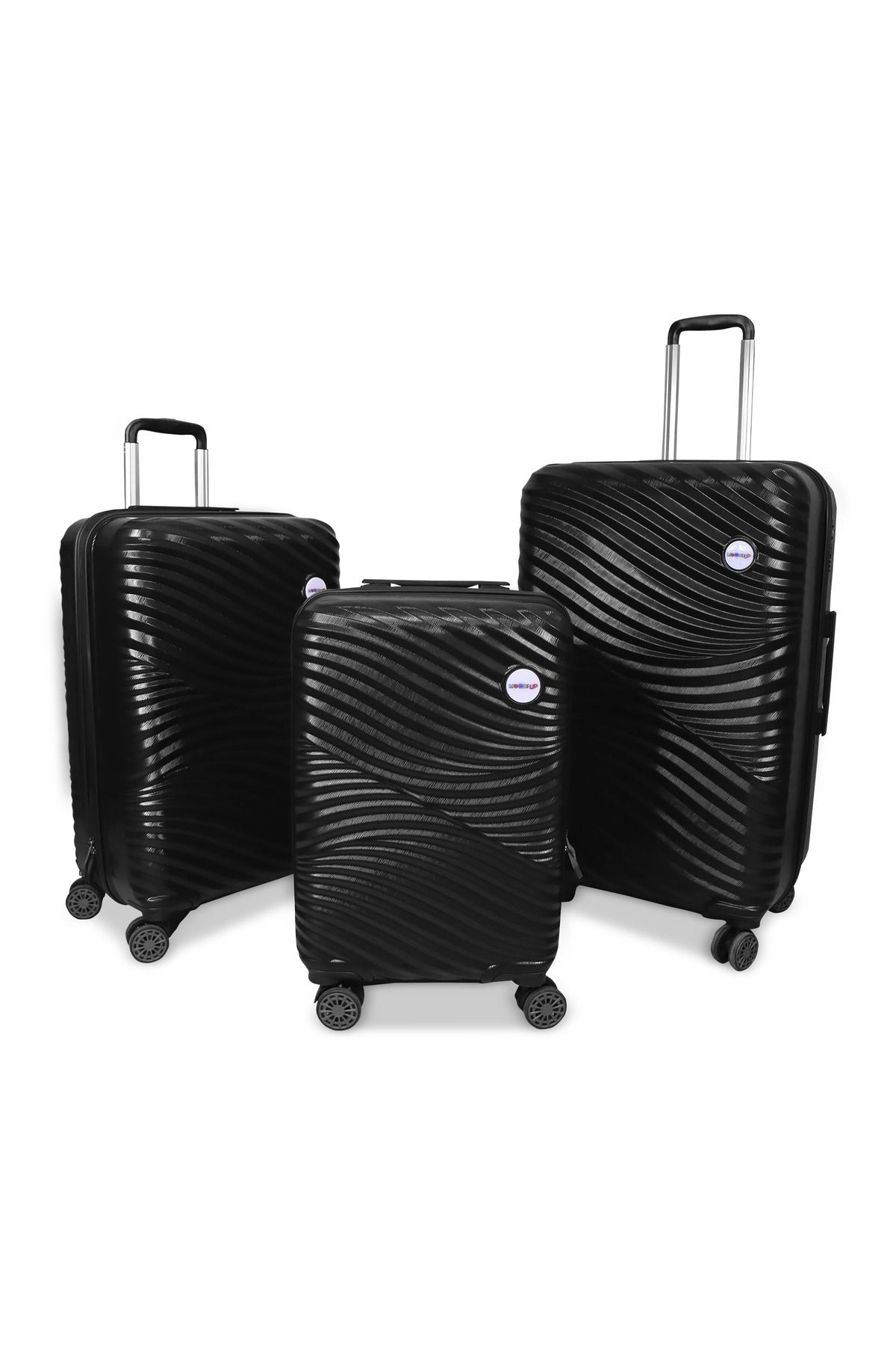 Biggdesign-Moods up Black Large Size 28" Suitcase 5
