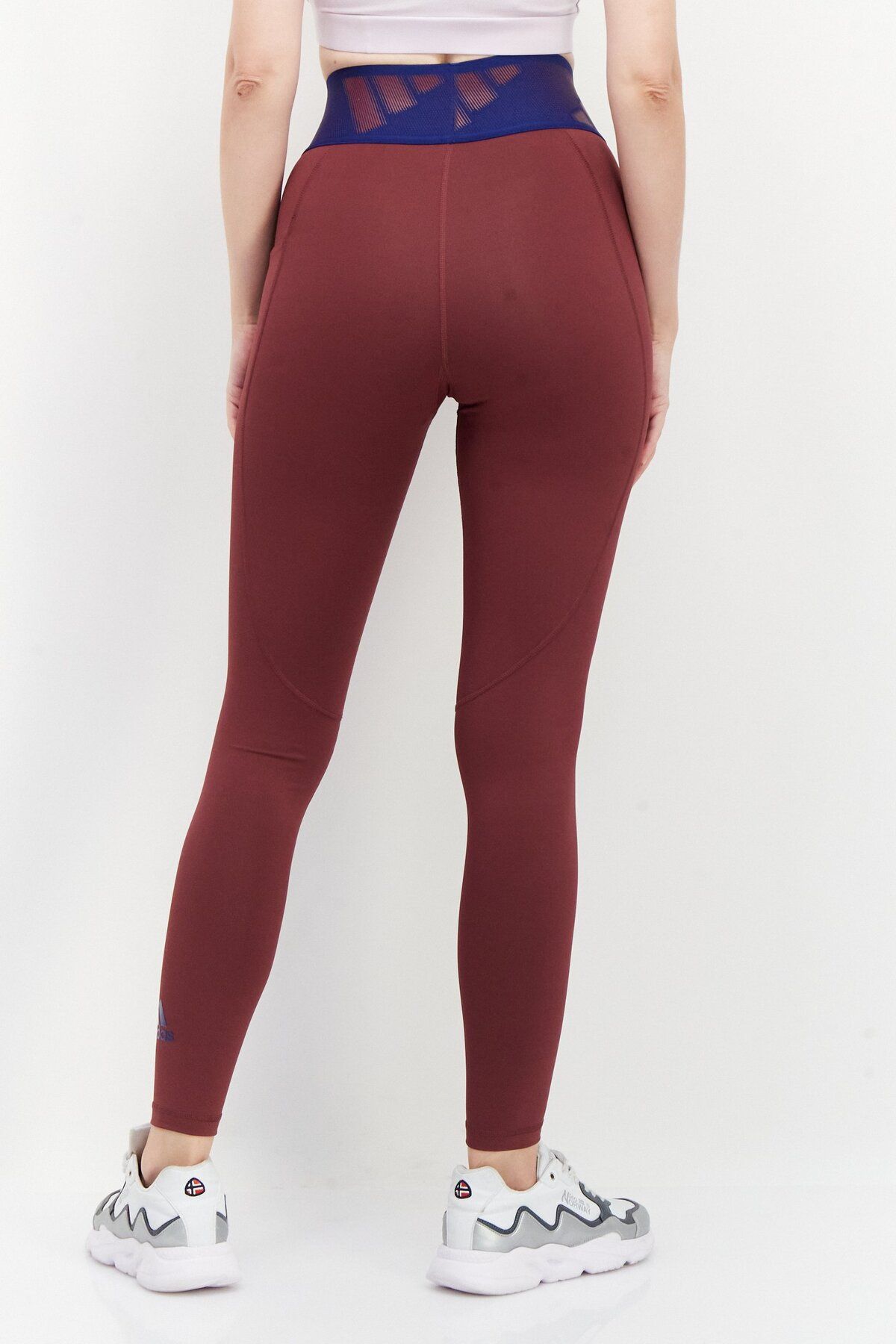 adidas-Women Sportswear Fit Training Tights, Maroon 2