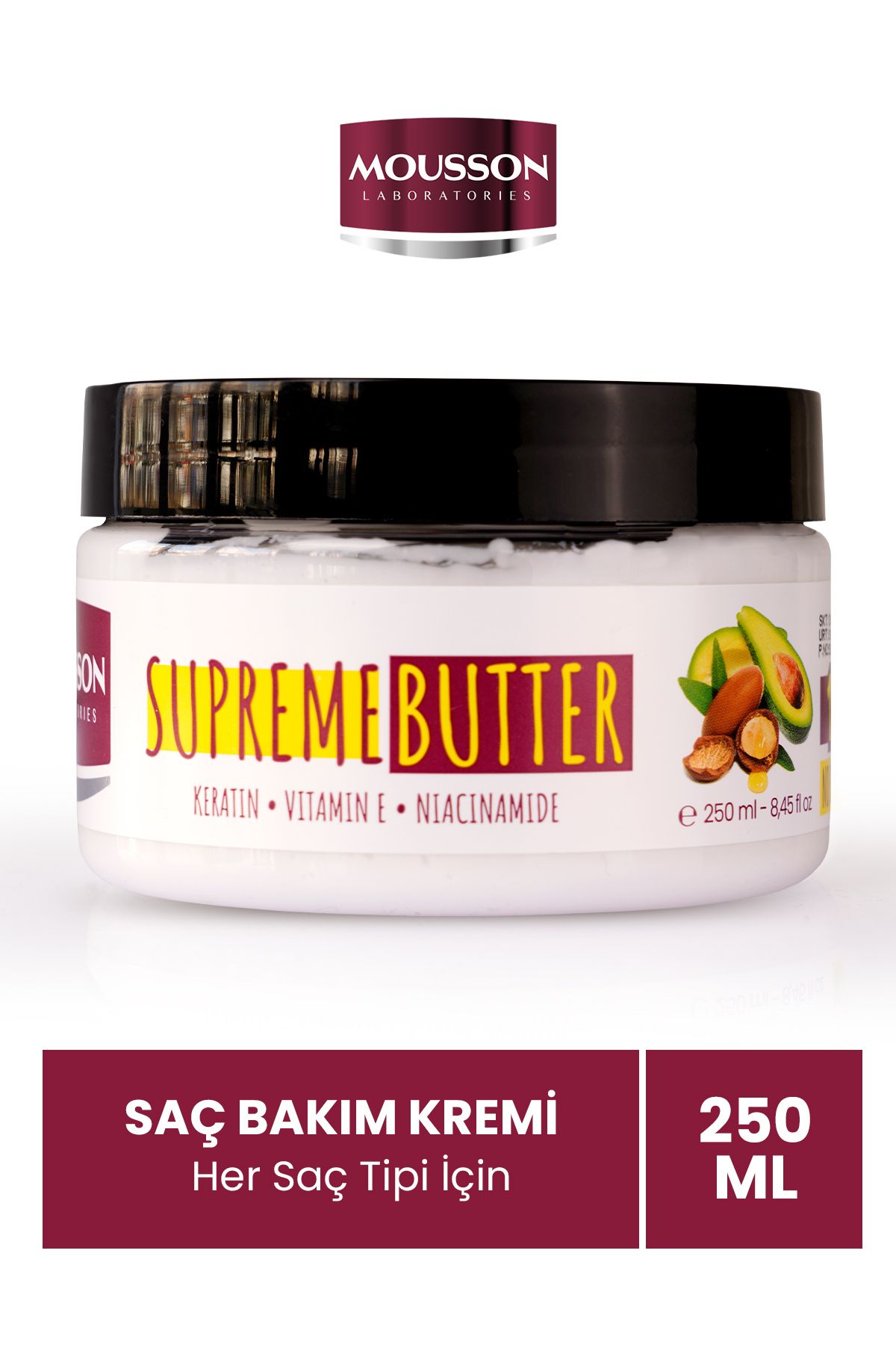 Dökülme Önleyici Güçlendirici 11 Yağ Içeren Supreme Butter Durulanmayan Saç Bakım Kremi 250 Ml