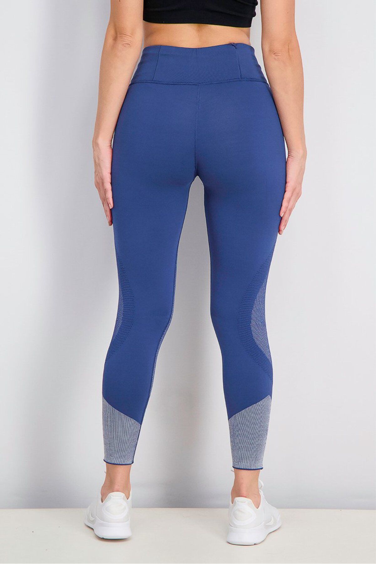 adidas-Women Primeknit Tights, Navy 3