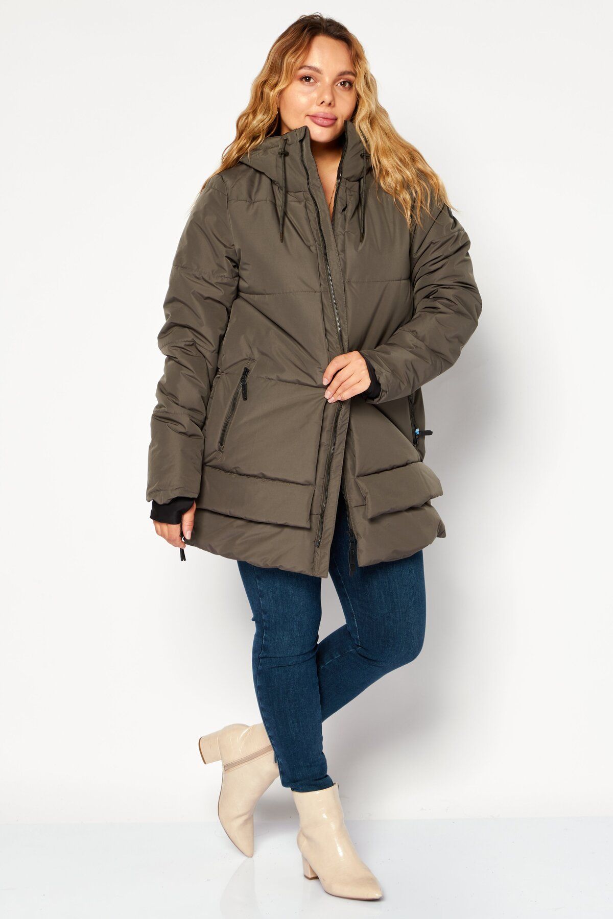 O'Neill-Women Solid Quilted Jacket, Dark Grey 2