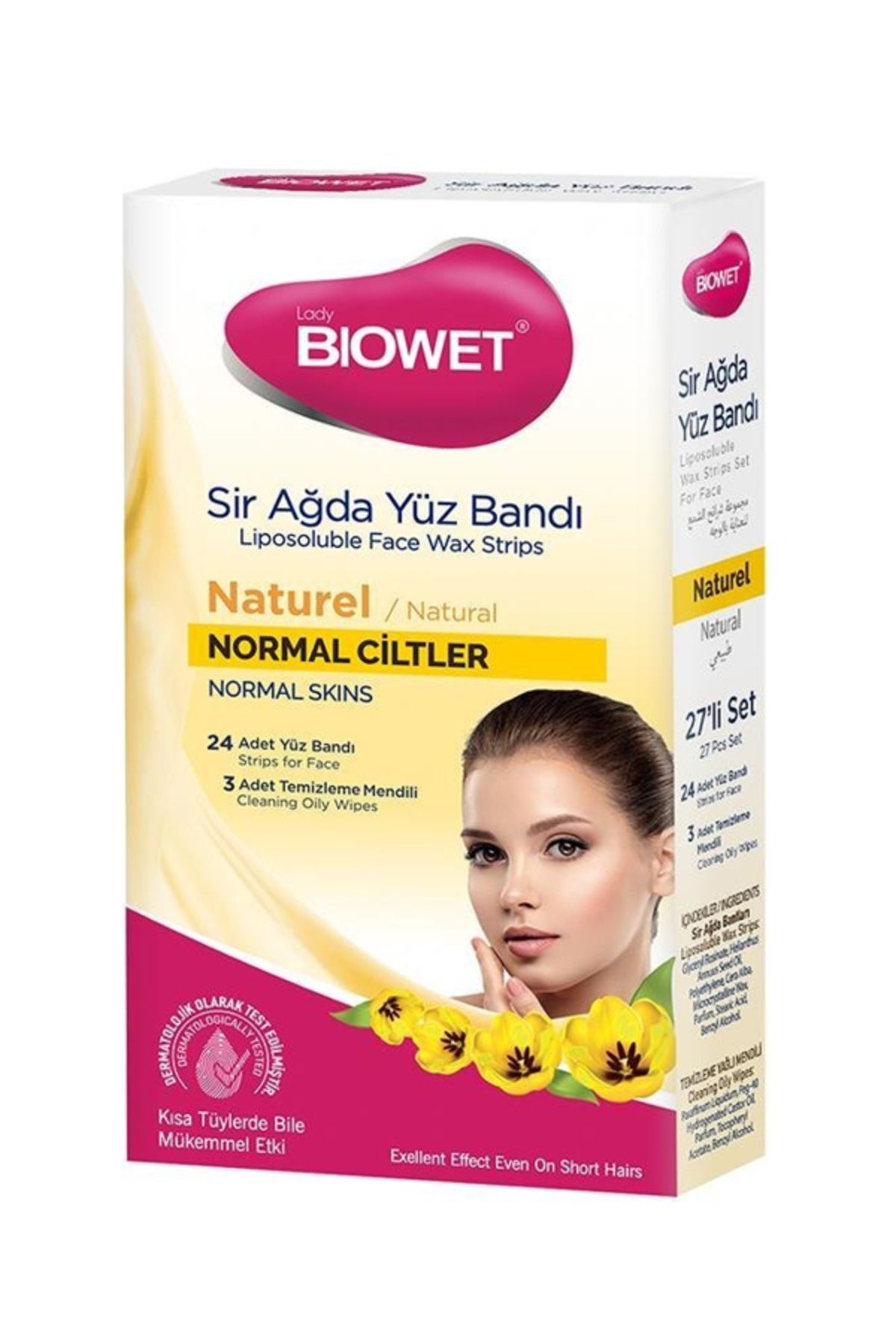 Bıowet Naturel Sir Ağda Yüz Bandı Normal Ciltler 27'li