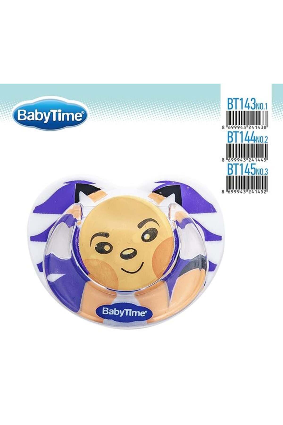 Babytime Damaklı Desenli Mat Emzik Koruma Kapaklı 3 No. 18 Ay