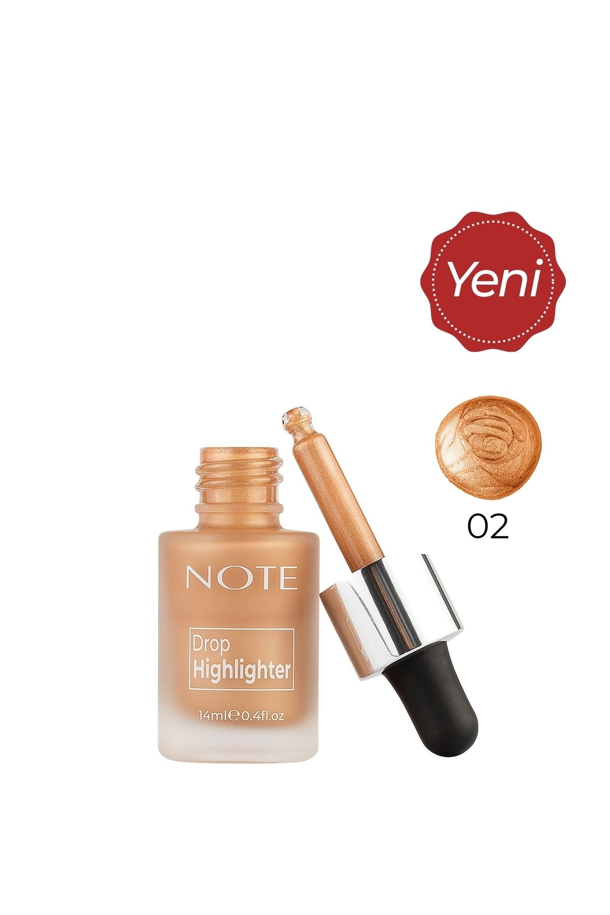 Cosmetic - Drop Highlighter 02- Charming Desert Likit Aydınlatıcı Kuattoprof - 3