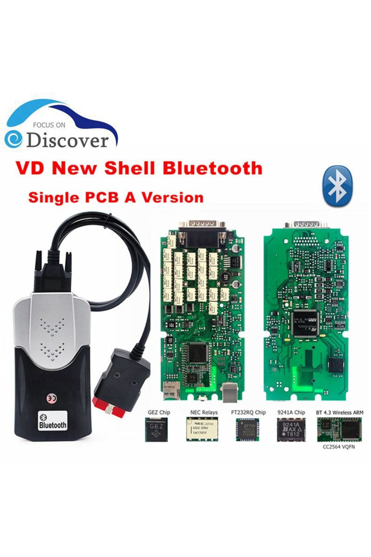Choice-Single PCB Multidiag Pro+ 2020.23/2017.R3 Bluetooth/USB BT4.3 Sigle PCB 9241A For Car/Truck Diagn... 2