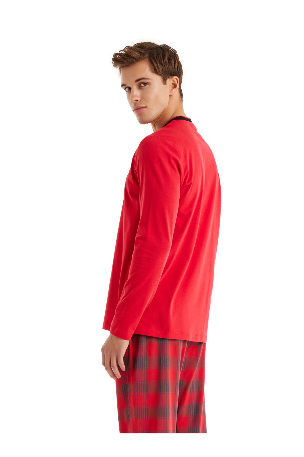 Blackspade-Men's Pajama Set 40591 - Red 5