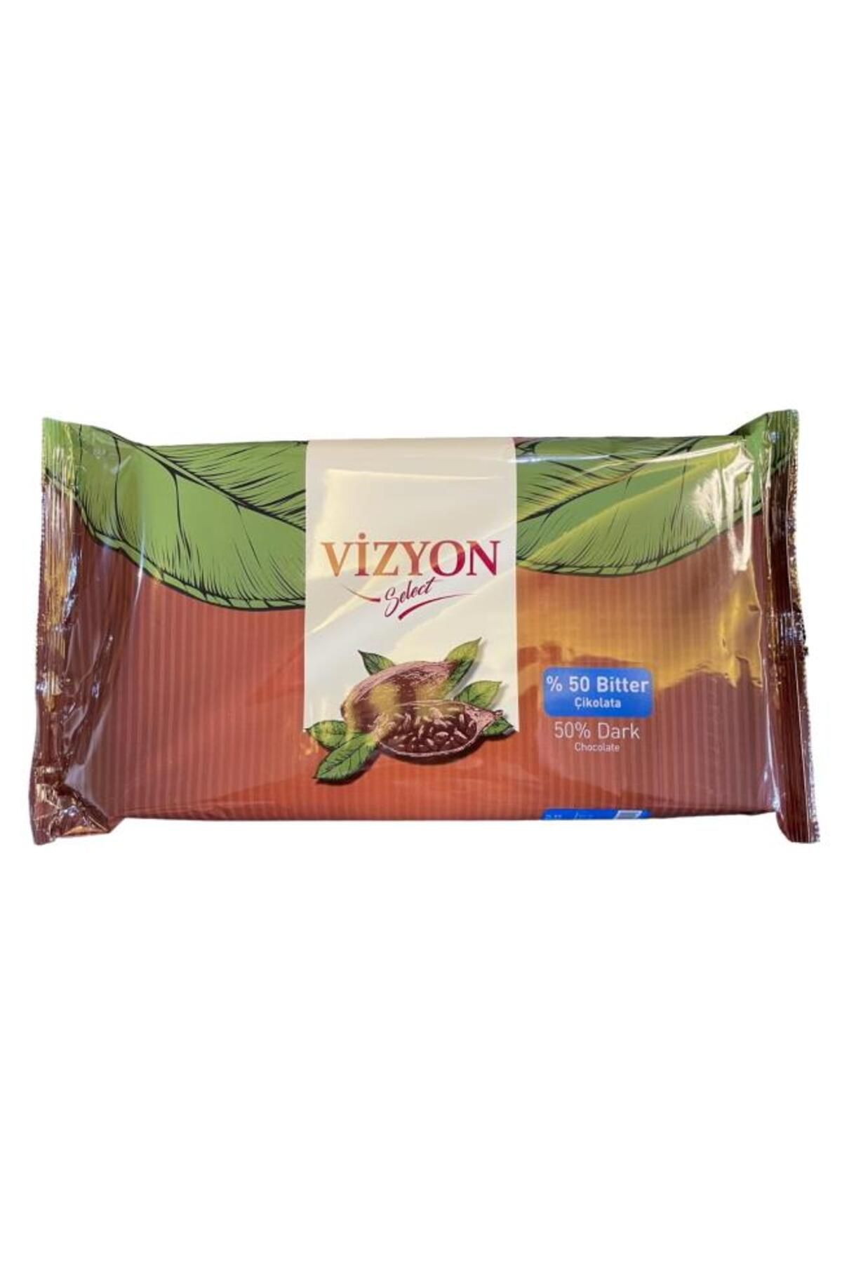 VİZYON Vizyon Bitter Kuvertür Çikolata 2.5 Kg %50