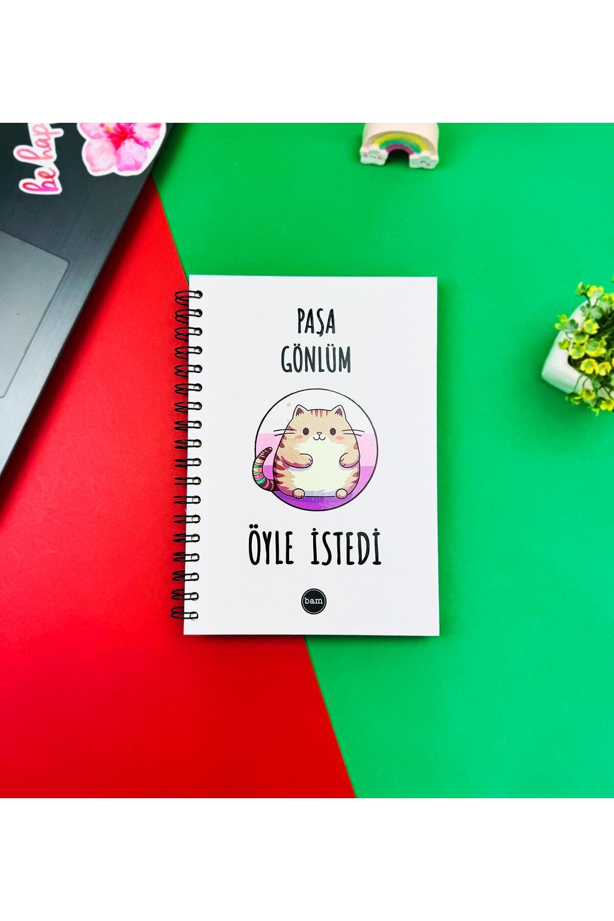 Gift Moda-Designed Spiral Notebook - Pasha Gönlüm, so She Asked 1